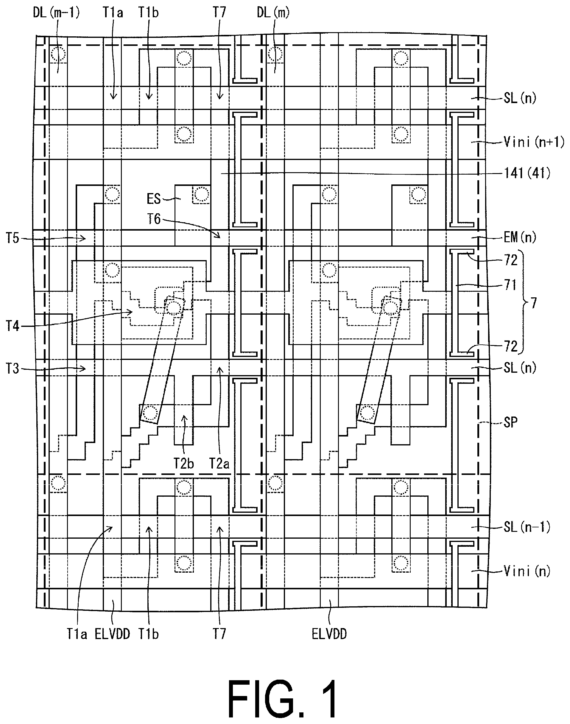 Patent US12317706 — Display device — Figure 1