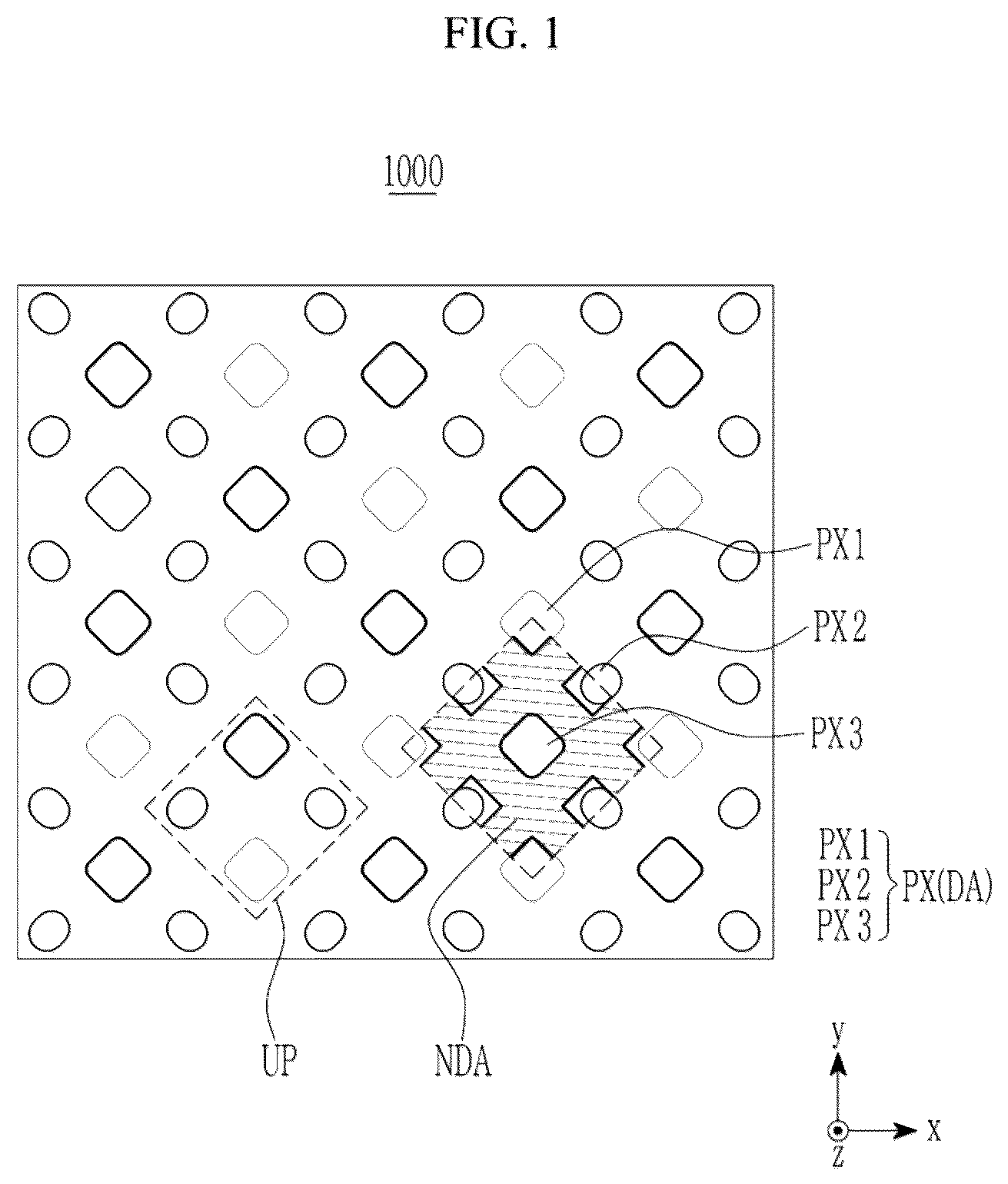 Patent US12317727 — Sensor-embedded display panel and electronic device — Figure 1