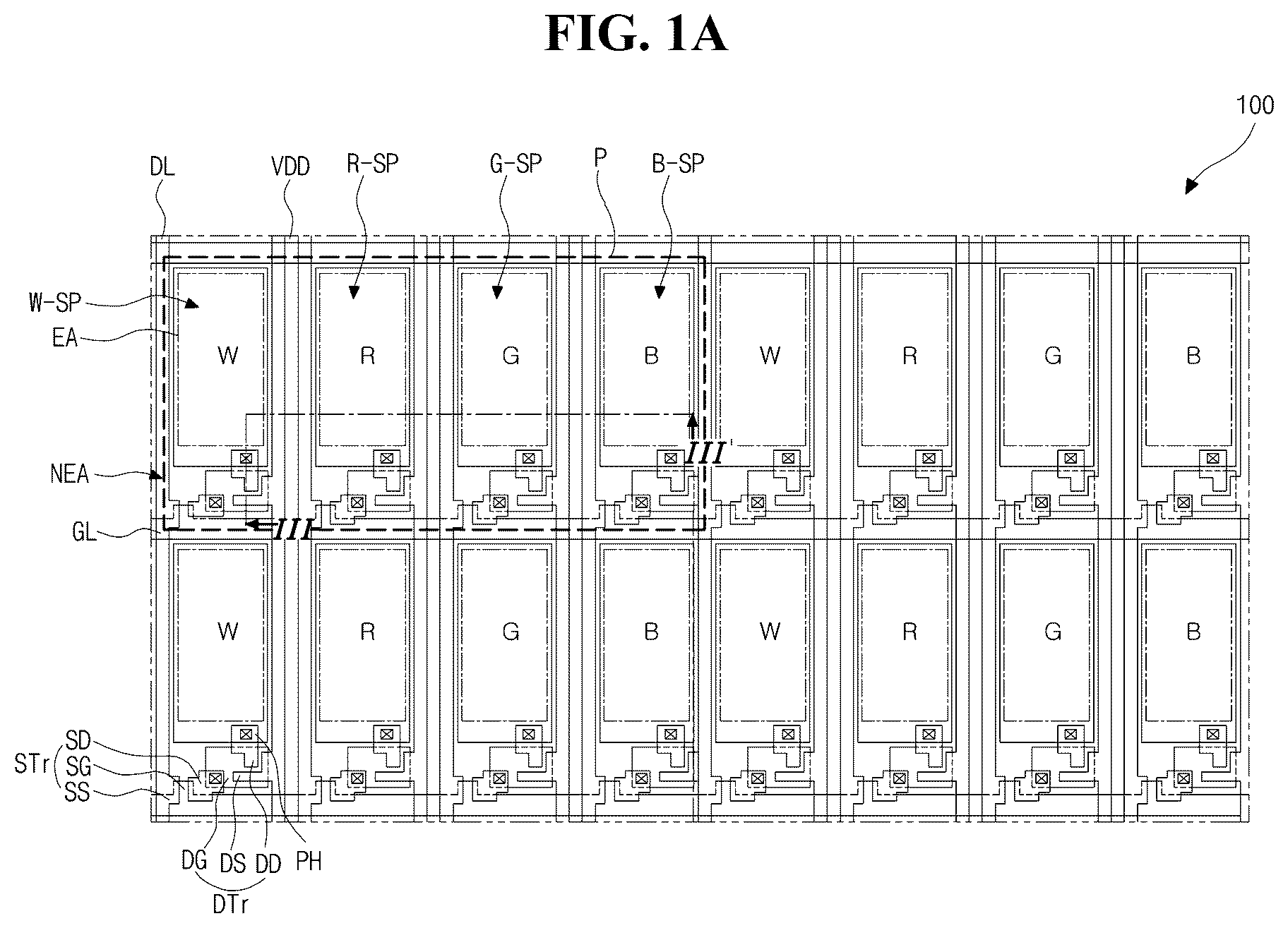 Patent US12317729 — Organic light emitting diode display device — Figure 1