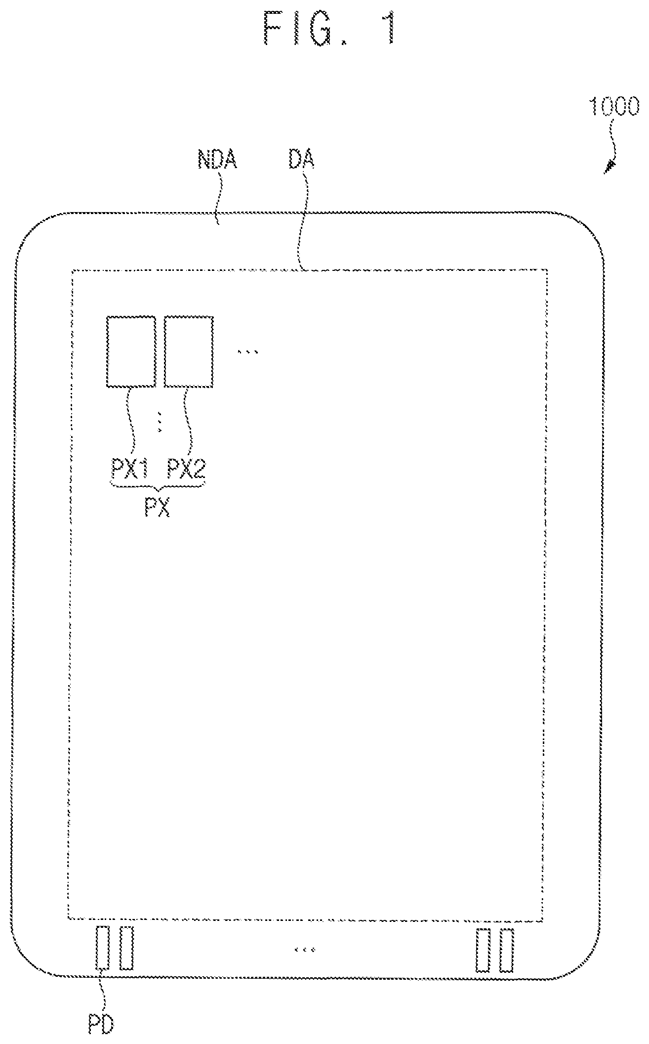 Patent US12317730 — Display device — Figure 1