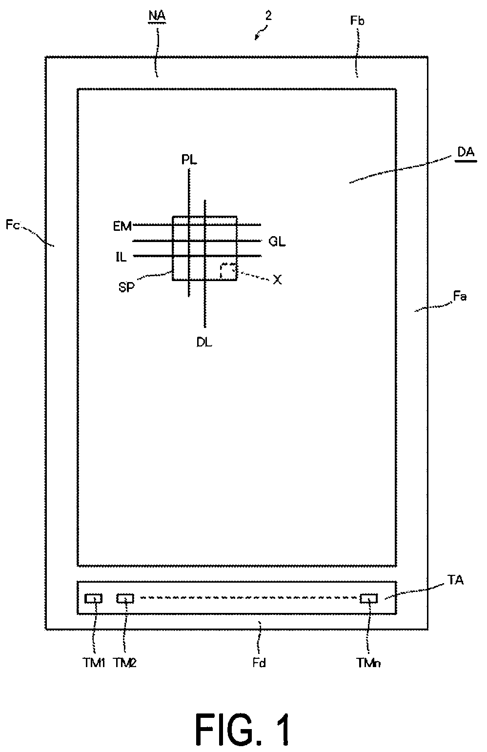 Patent US12317734 Figure 1 – Display device and display device production method