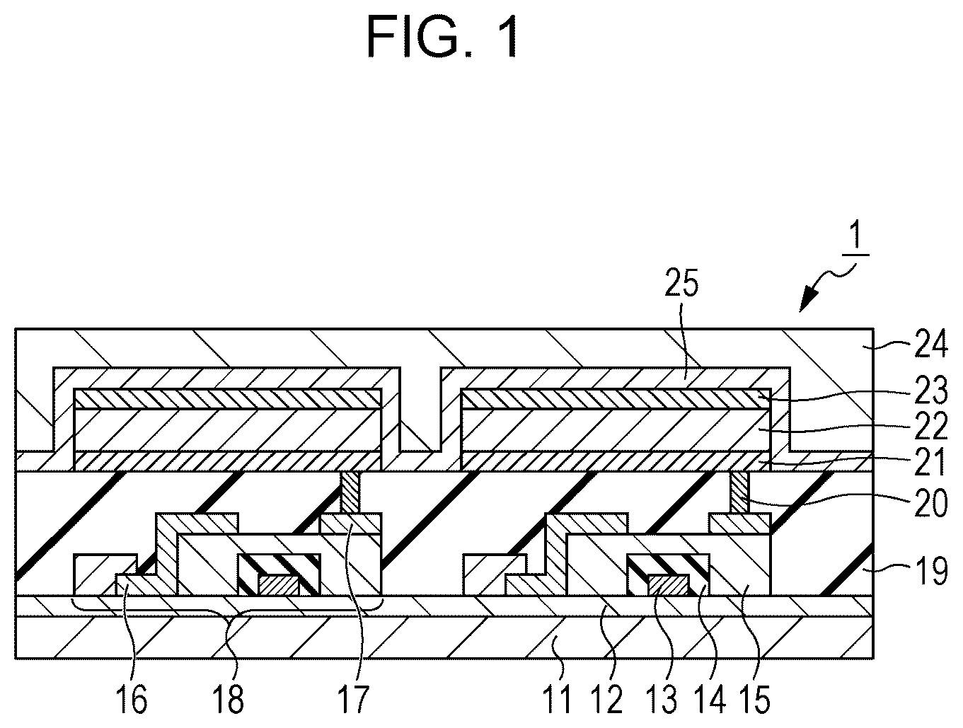 Patent US12317746 — Organic compound, organic light-emitting element, display apparatus, photoelectric conversion apparatus, electronic apparatus, lighting device, and moving object — Figure 1