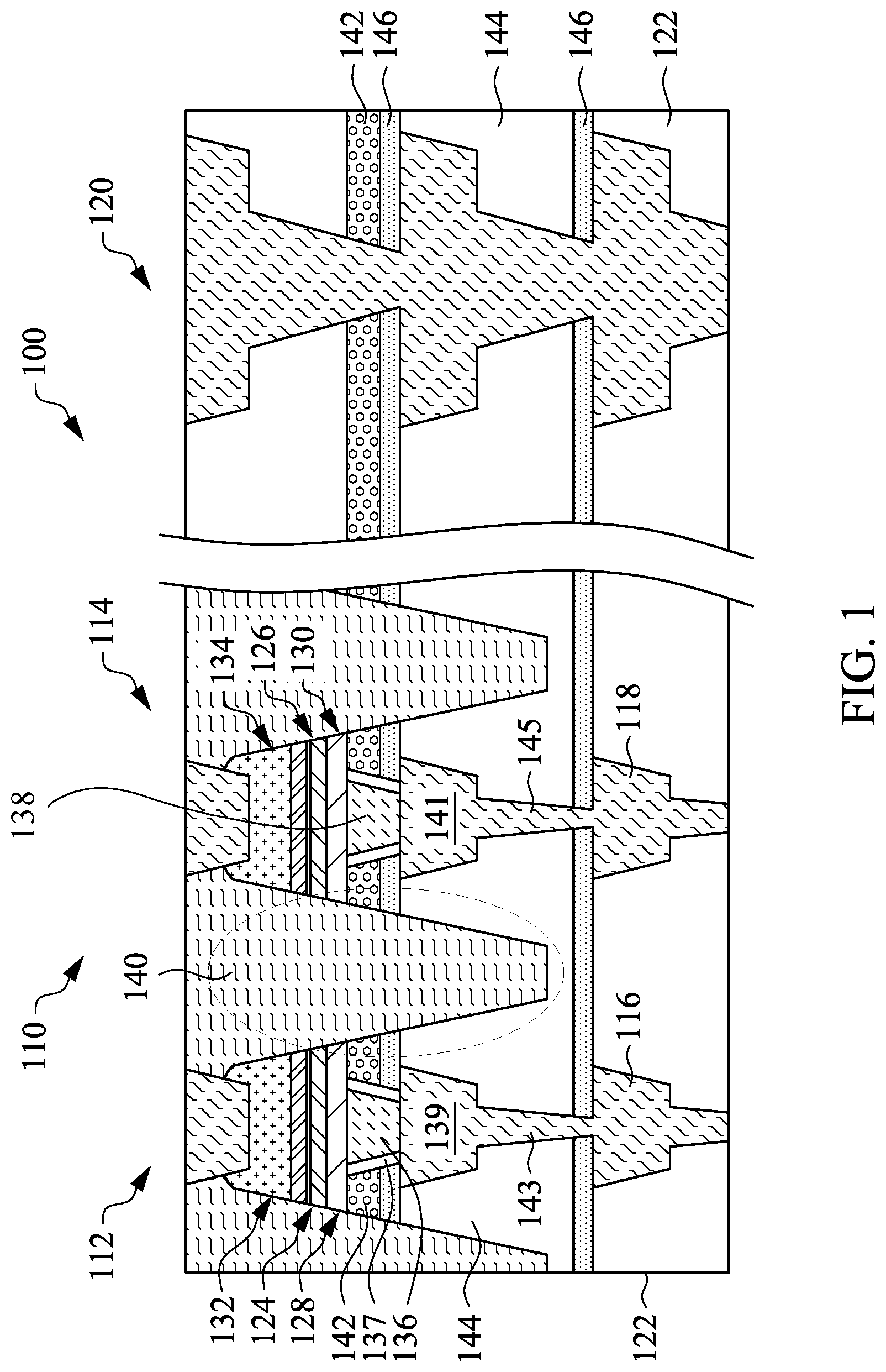 Patent US12317754 — Magnetic tunnel junction structures and related methods — Figure 1
