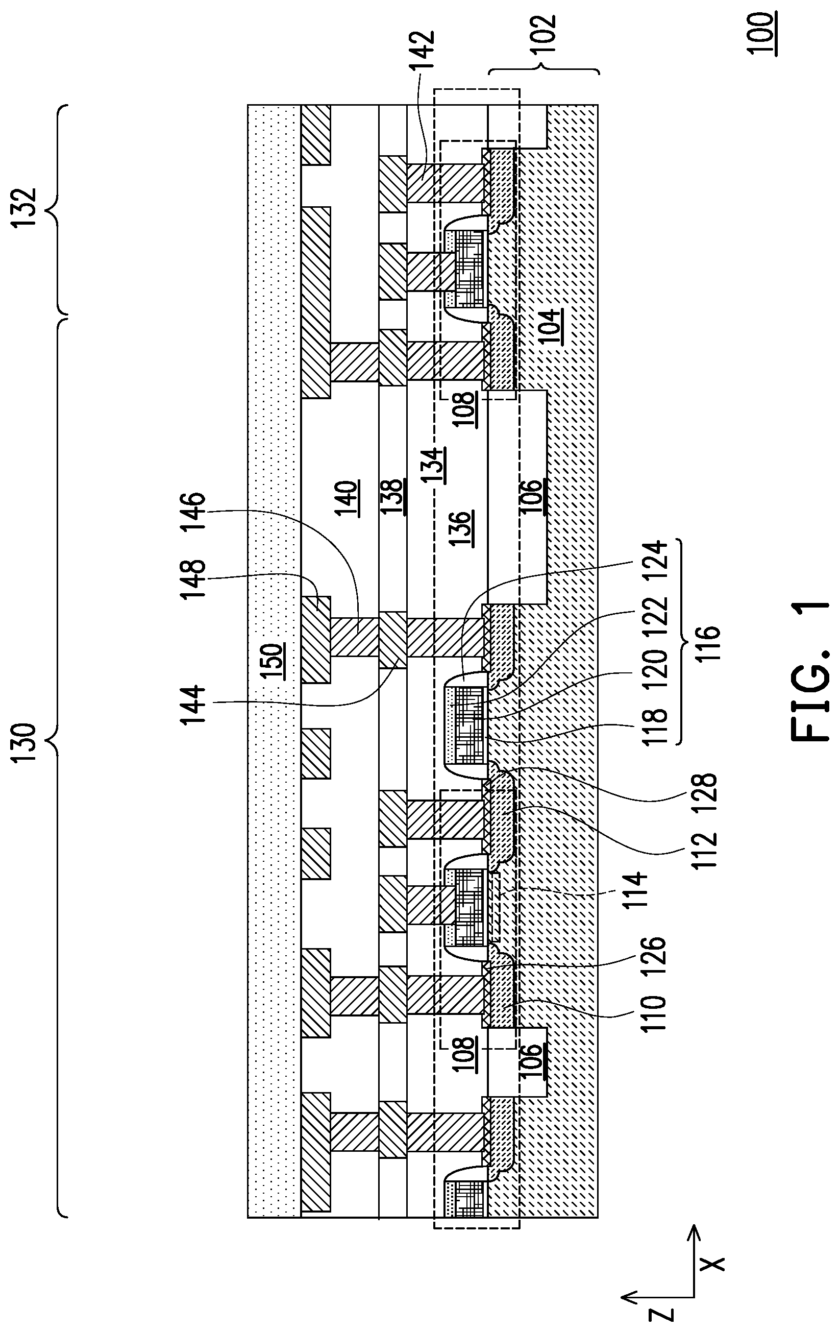 Patent US12317761 — Phase-change memory device and method for fabricating the same — Figure 1