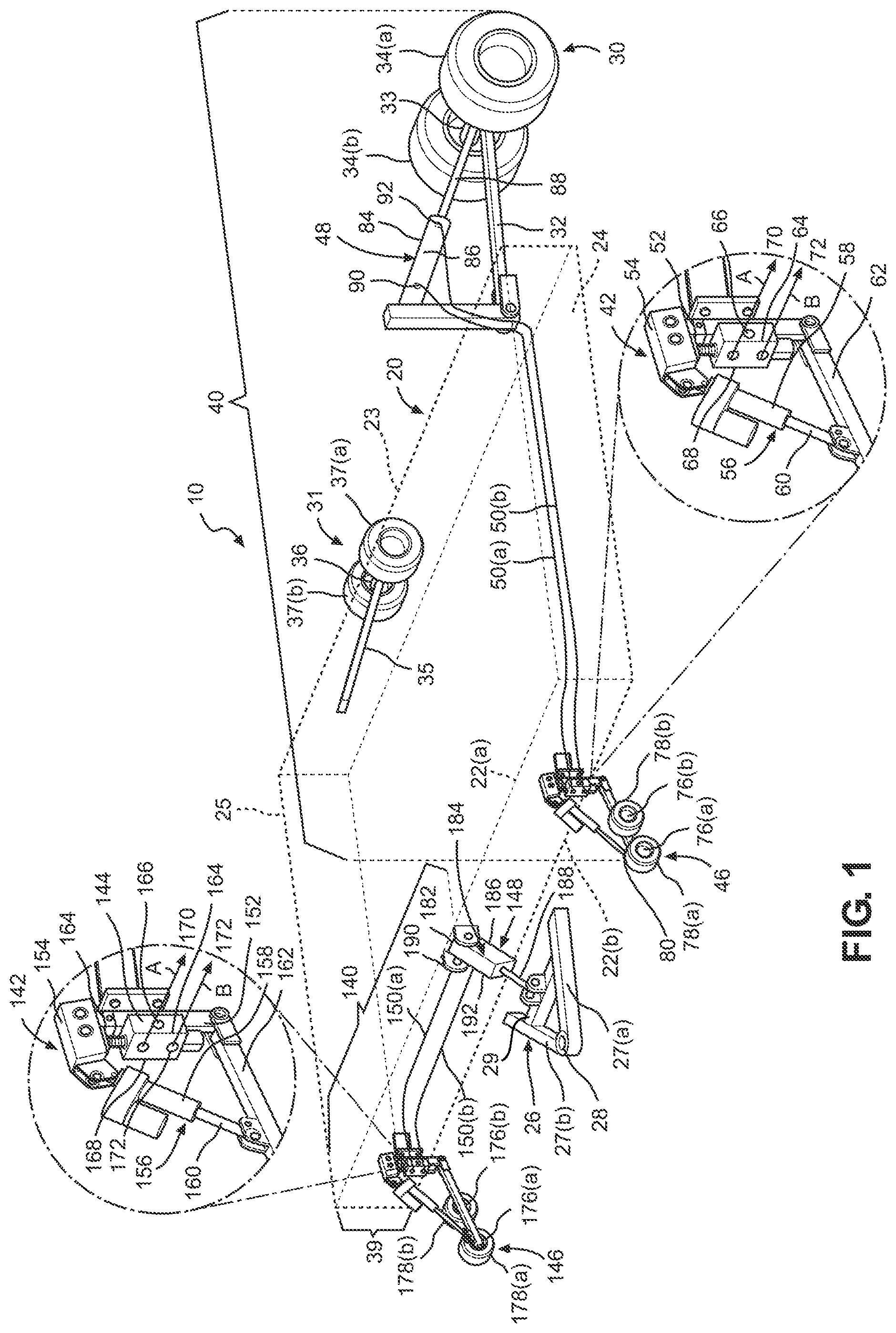 Patent US12317768 — Automatic terrain adjustment system for an agricultural implement — Figure 1