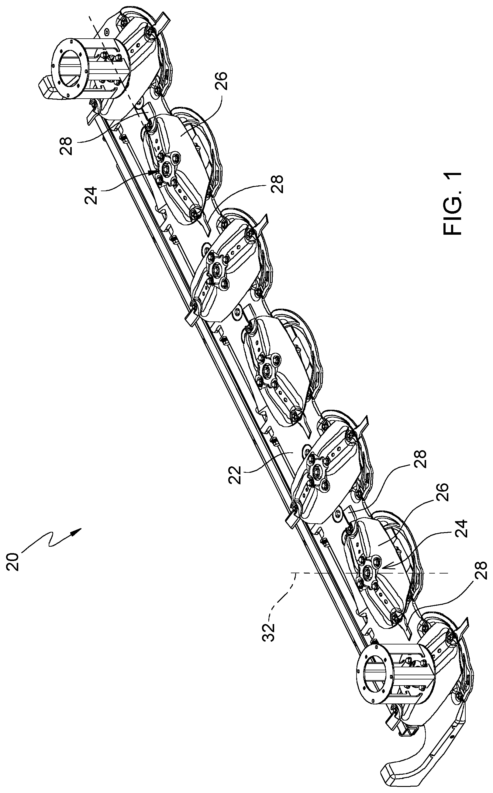 Patent US12317775 — Rotary mower system and method of attaching a knife to a mower disc thereof — Figure 1
