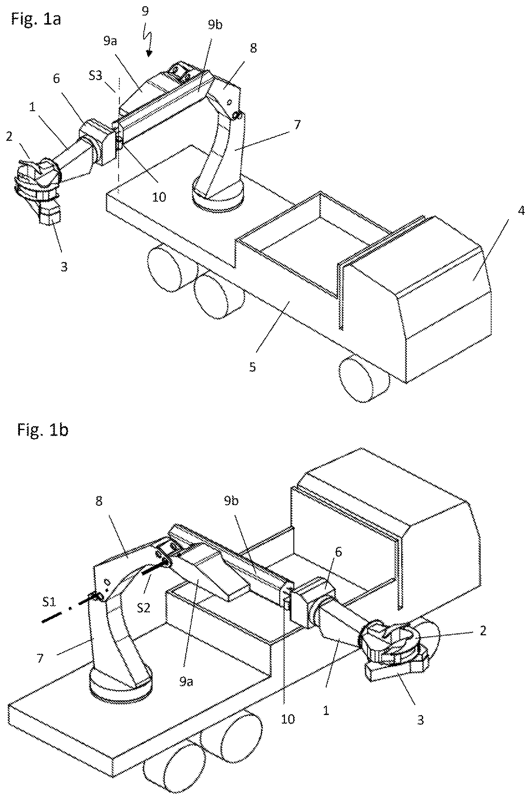 Patent US12317786 — Apparatus for cutting and/or handling material to be cut — Figure 1