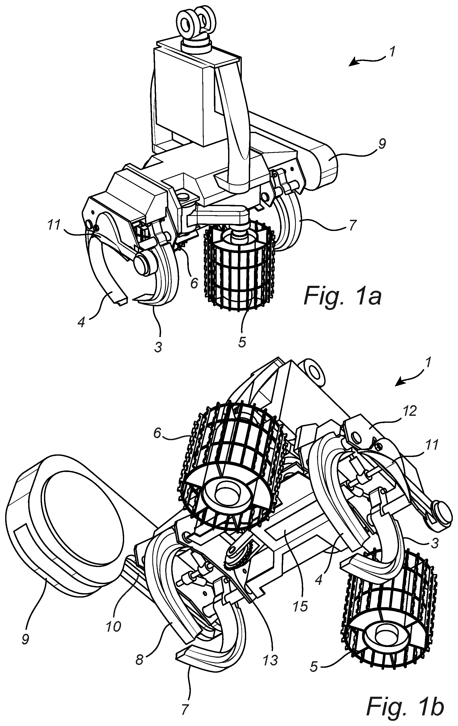 Patent US12317787 — Harvesting head for forestry and a method for determining a thickness of a tree trunk in a harvesting head for forestry — Figure 1