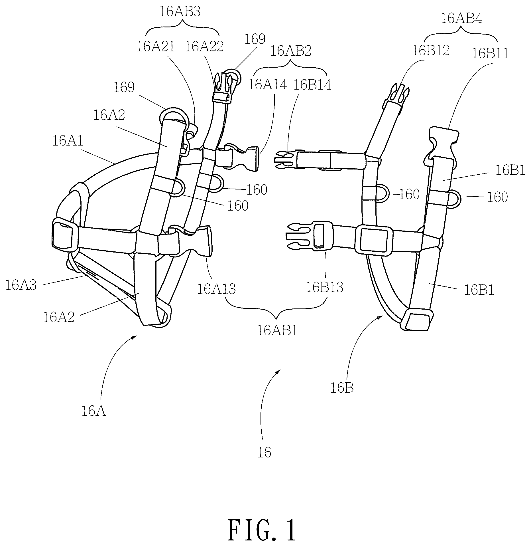 Patent US12317864 — Body-worn structure — Figure 1