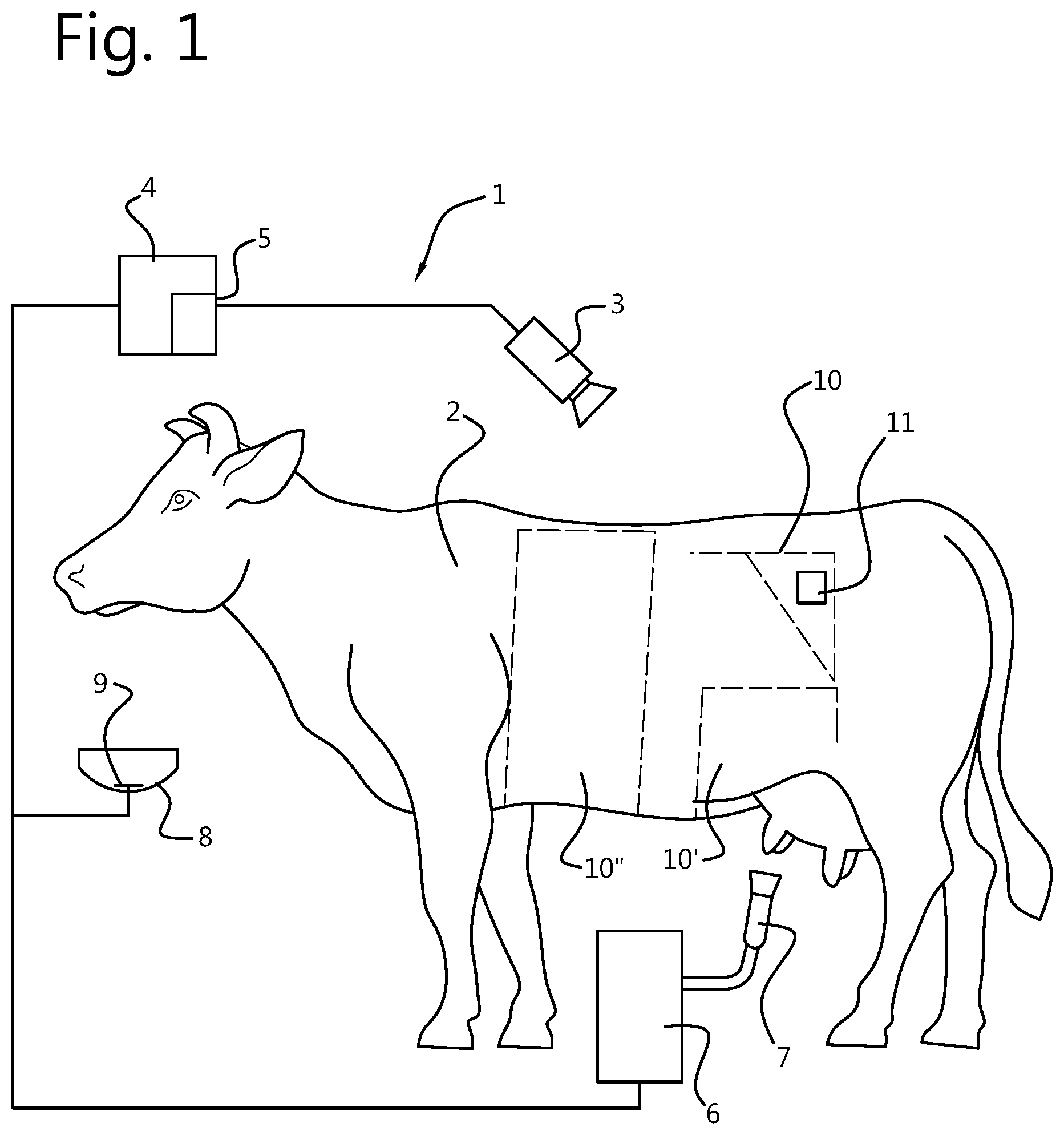 Patent US12317866 — Ruminant animal monitoring system — Figure 1