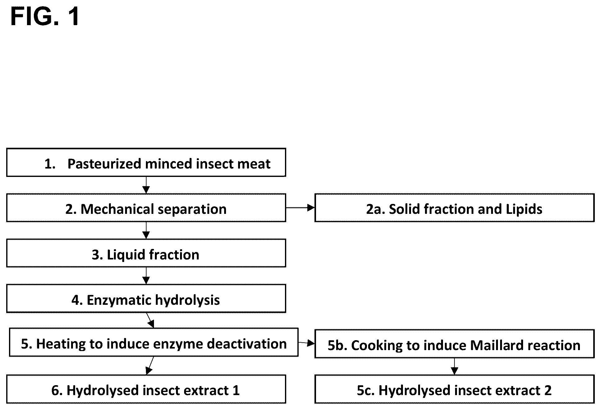 Patent US12317907 — Hydrolysate of water soluble insect proteins and method for preparation thereof — Figure 1