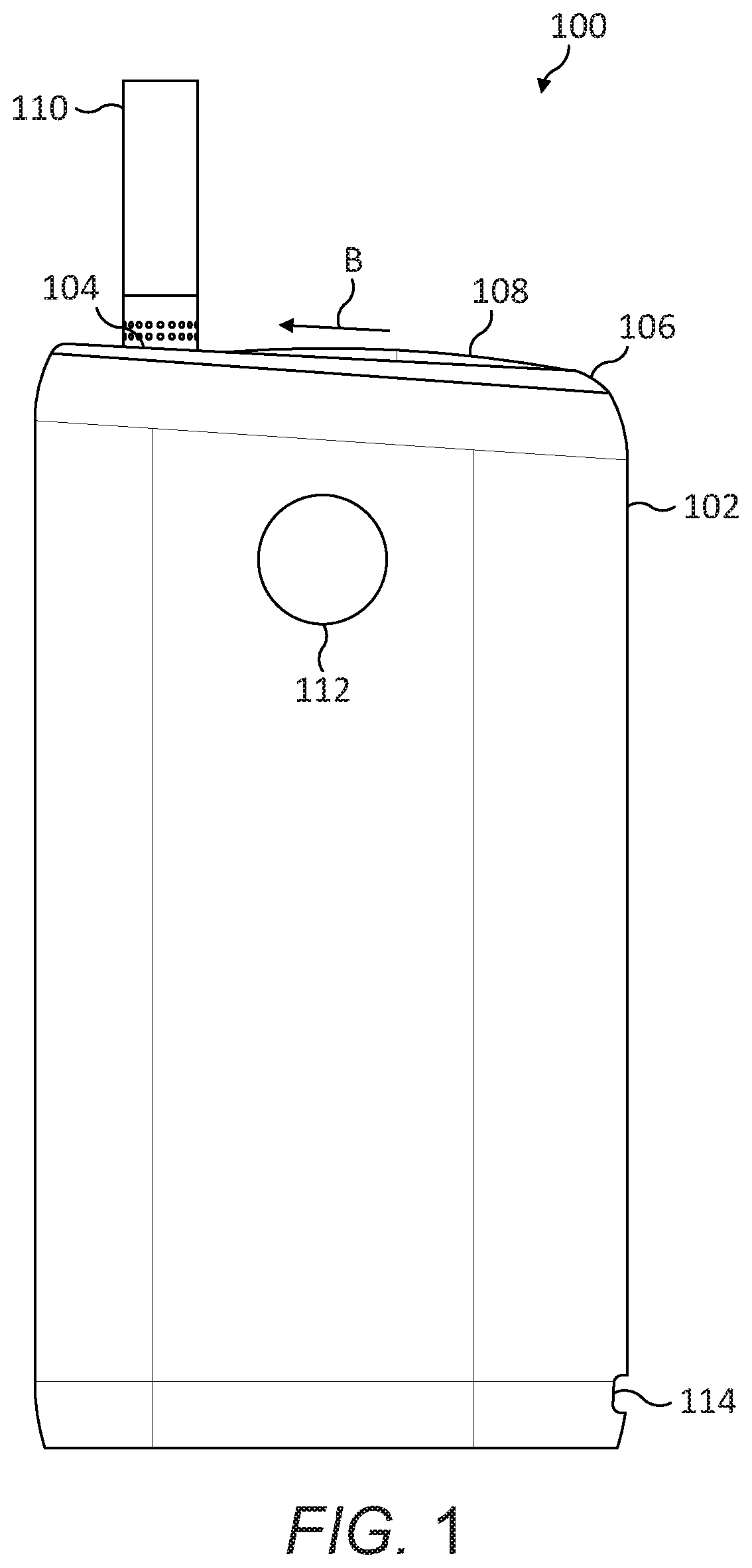 Patent US12317919 — Aerosol generation — Figure 1