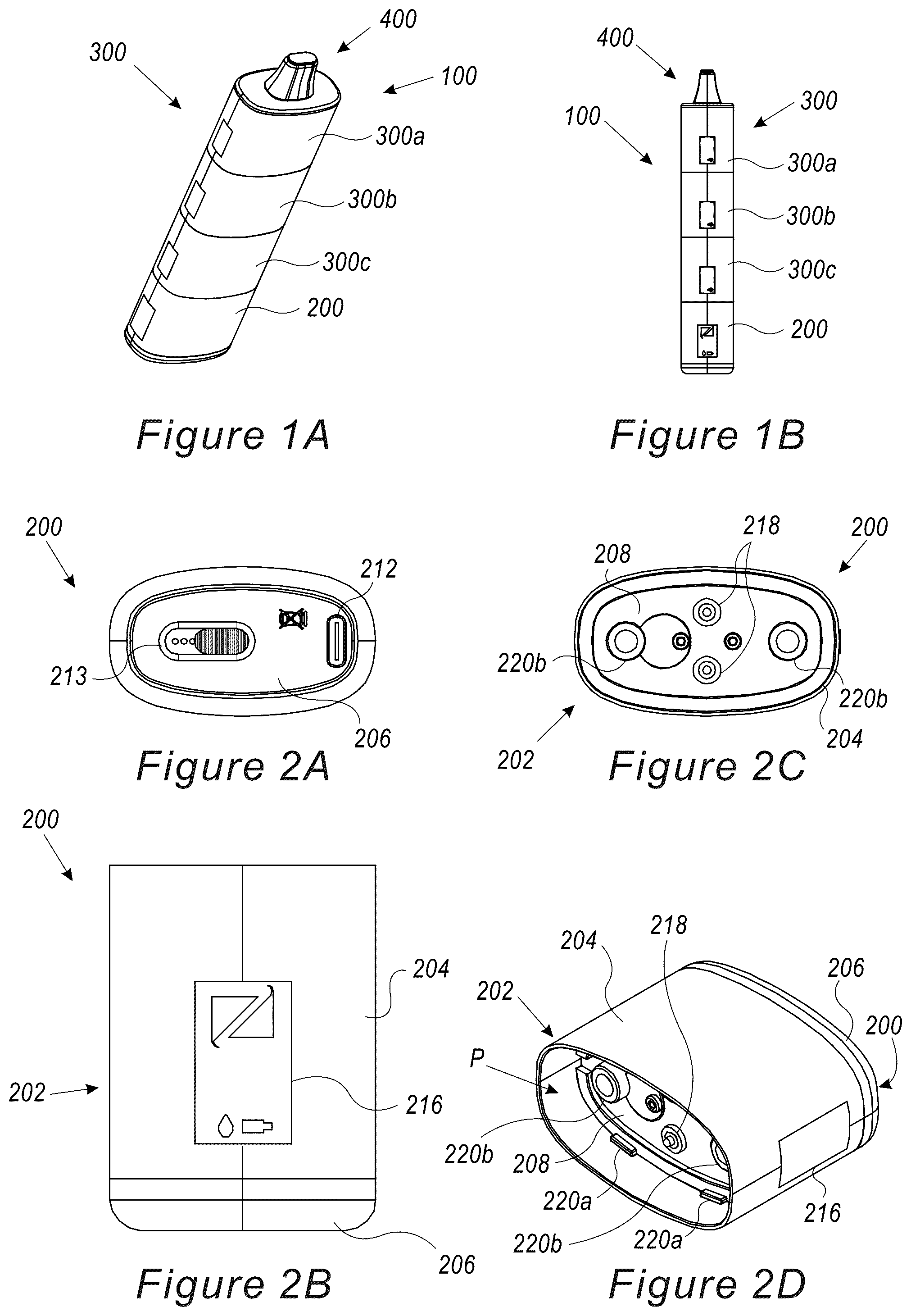 Patent US12317924 — Vaporizer device with a cigarette adapter and method of using the vaporizer device — Figure 1