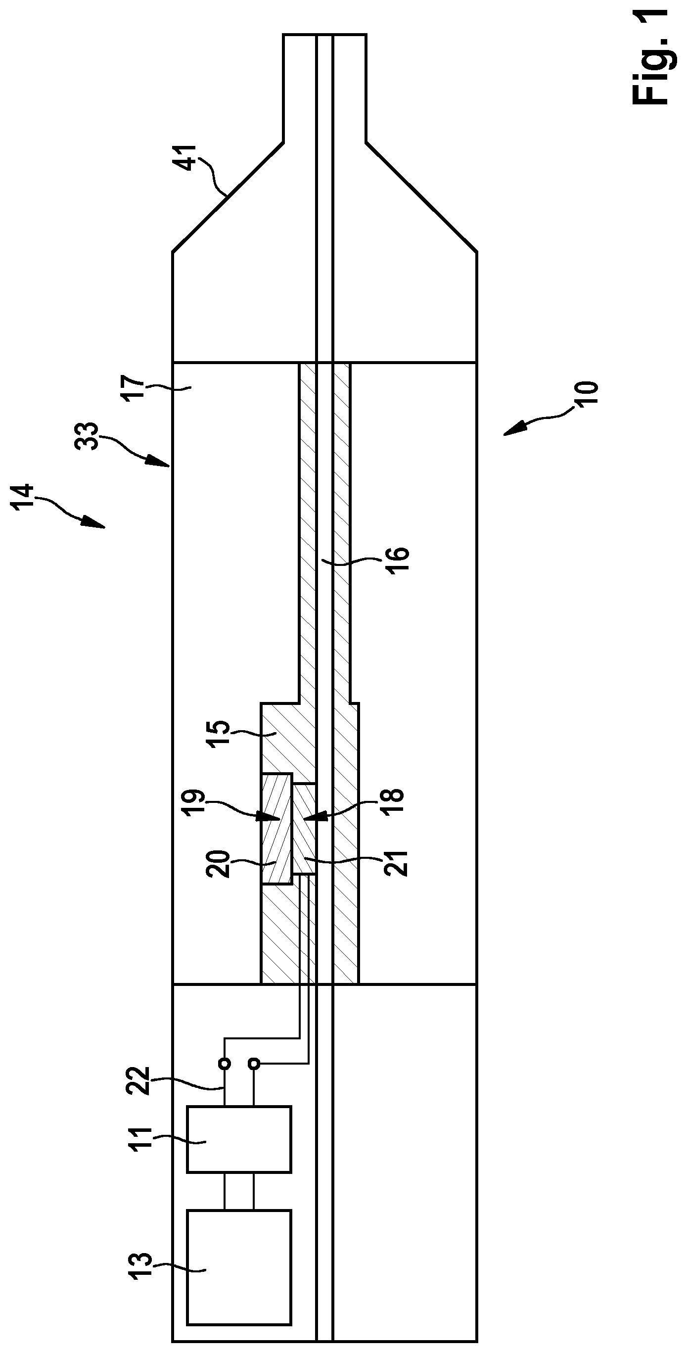 Patent US12317928 Figure 1 – Vaporizer cartridge and inhaler comprising such a vaporizer cartridge