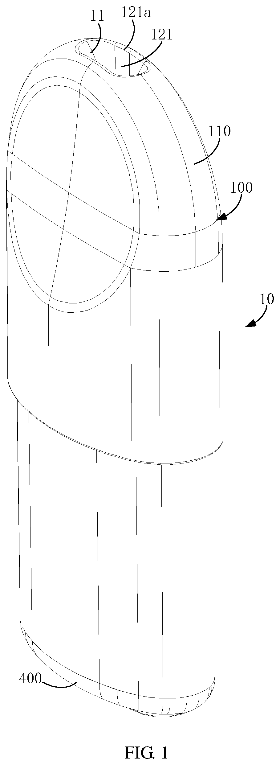 Patent US12317932 Figure 1 – Atomizer and electronic atomizing device having the same