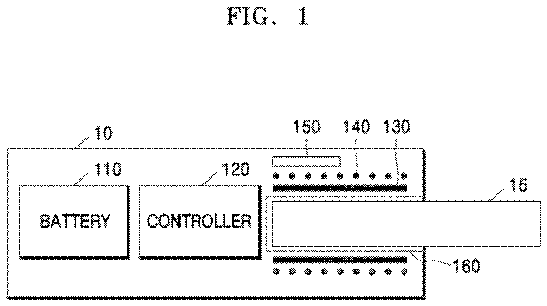 Patent US12317935 — Aerosol-generating device for detecting insertion of aerosol-generating article and method of operating the same — Figure 1