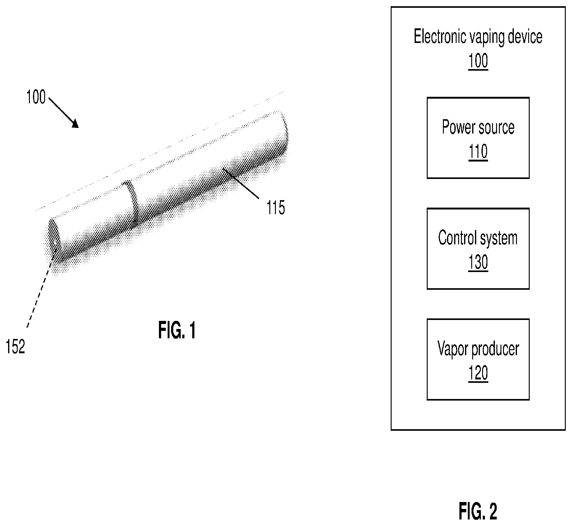 Patent US12317936 — Electronic vaping device — Figure 1