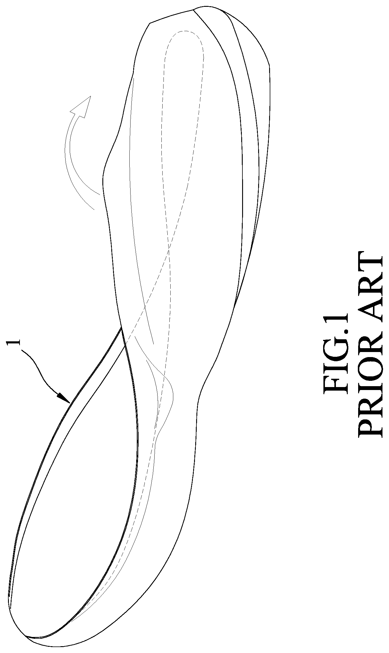 Patent US12317950 — Torsion-resistant three-density high rigidity midsole — Figure 1