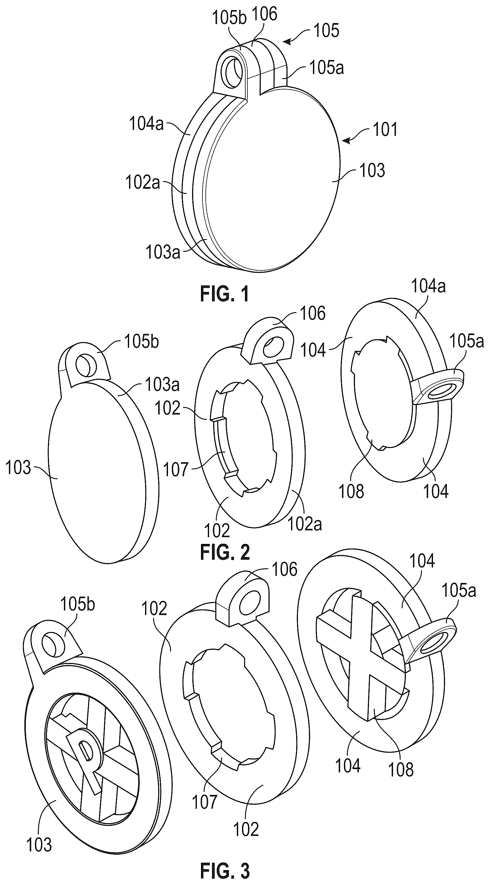 Patent US12317971 — Expanding surface jewelry device — Figure 1