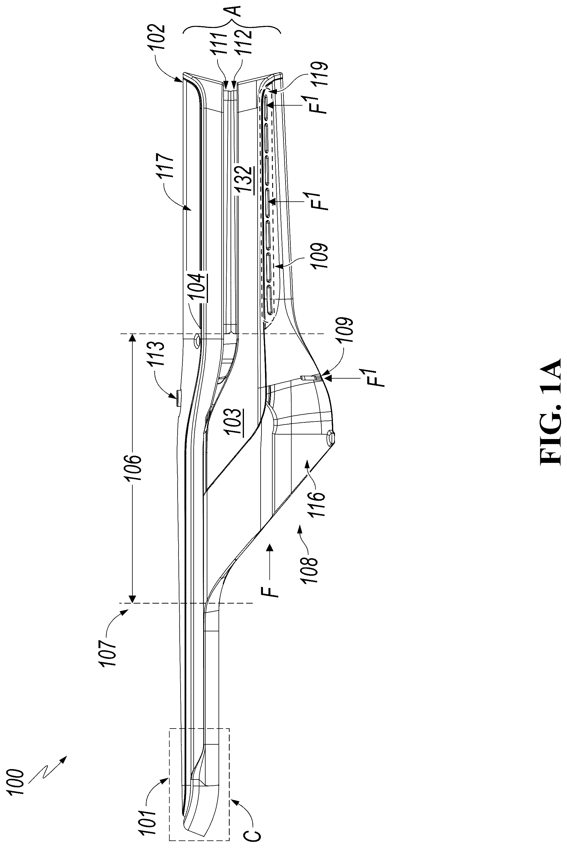 Patent US12317983 — Heated hair straightening accessory — Figure 1