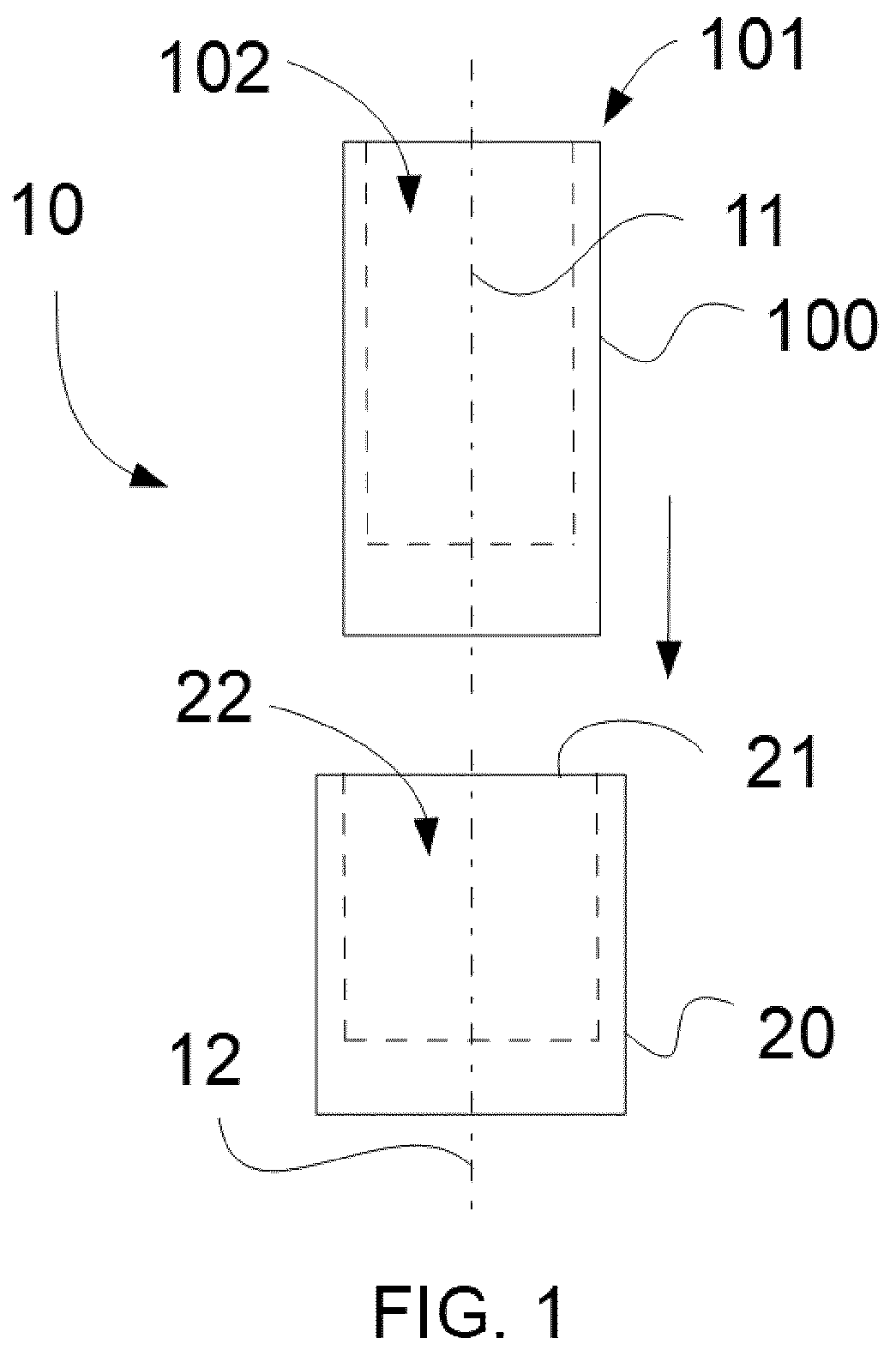 Patent US12317985 — Refillable stick case — Figure 1