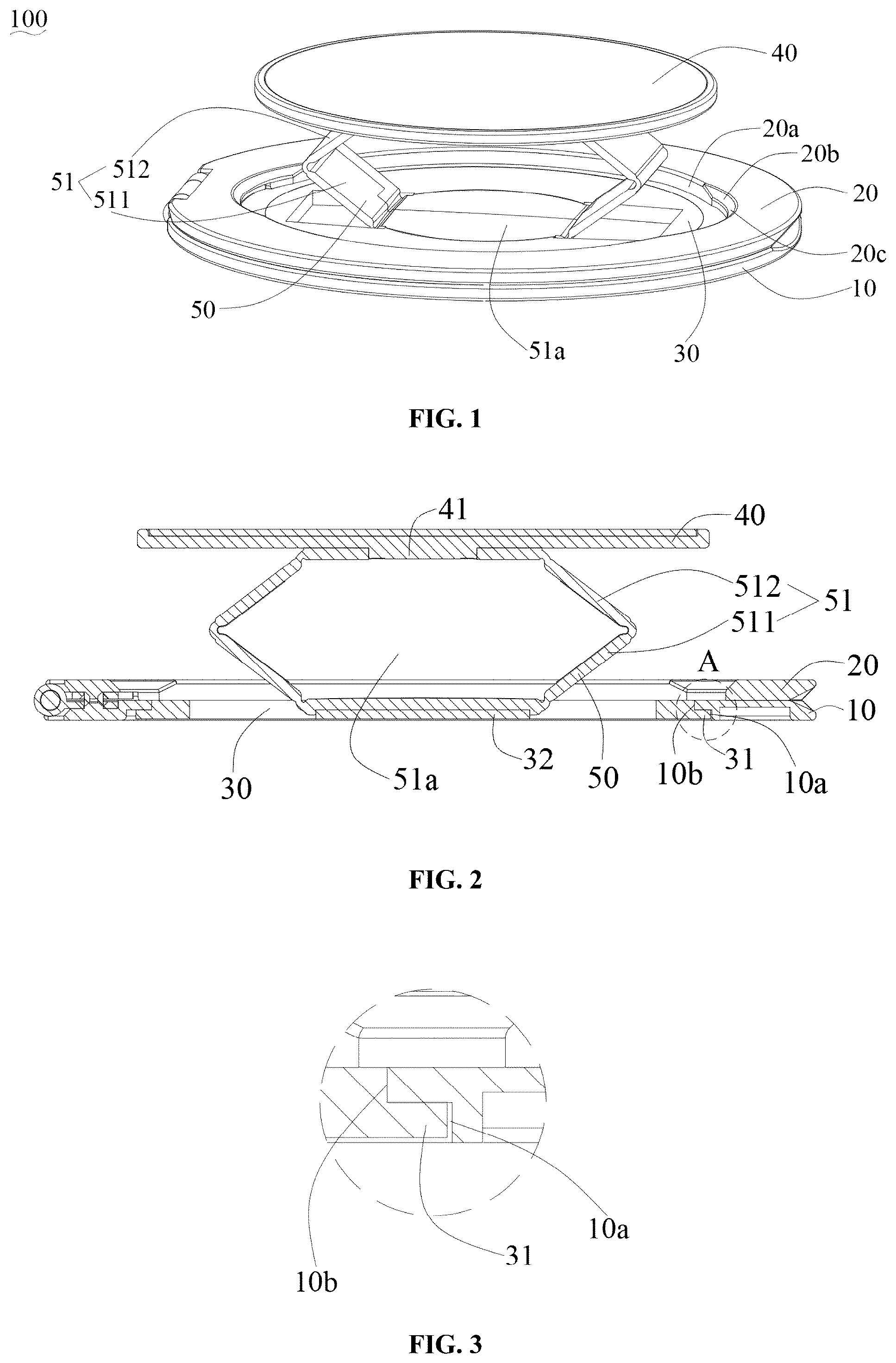 Patent US12317995 — Bracket assembly and electronic device bracket — Figure 1