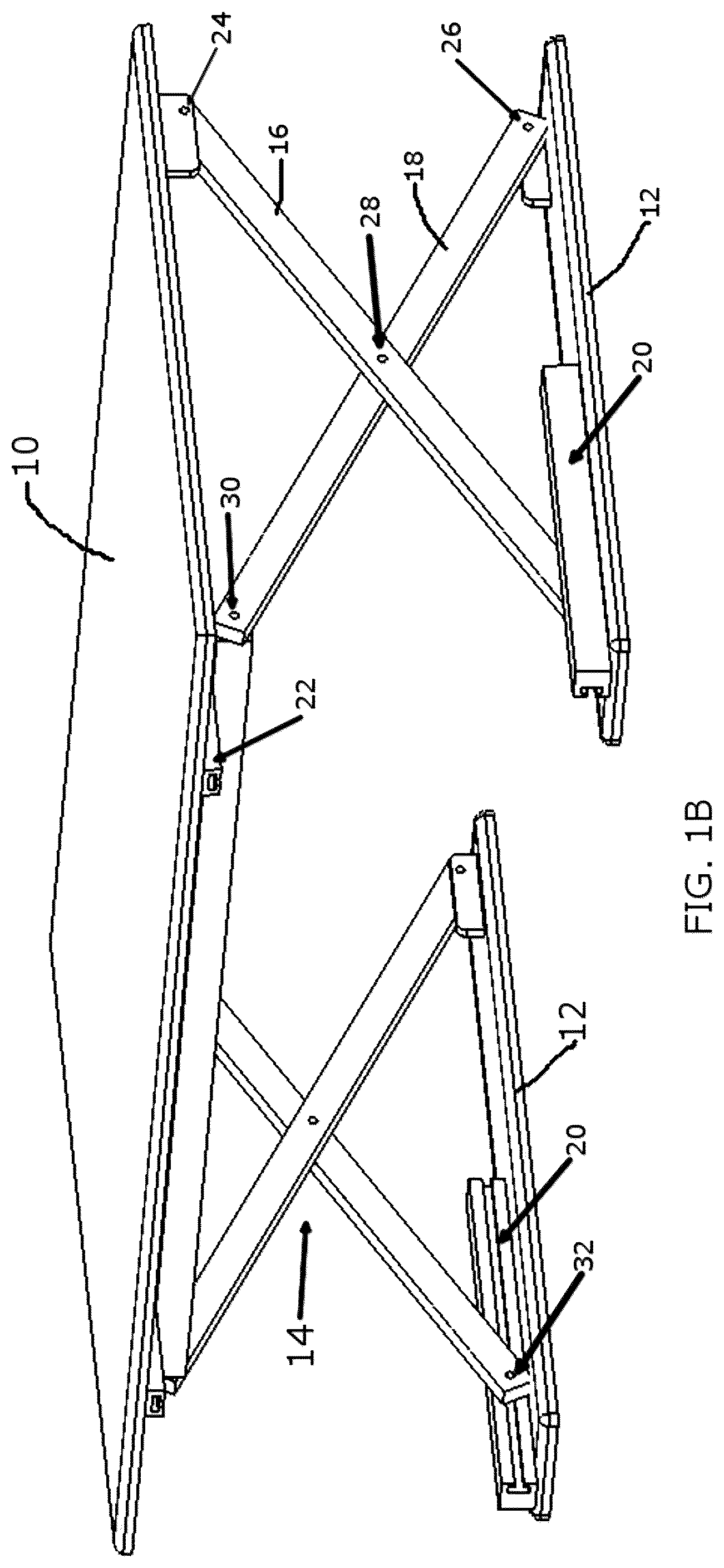 Patent US12318002 Figure 2 – Desktop workspace that adjusts vertically