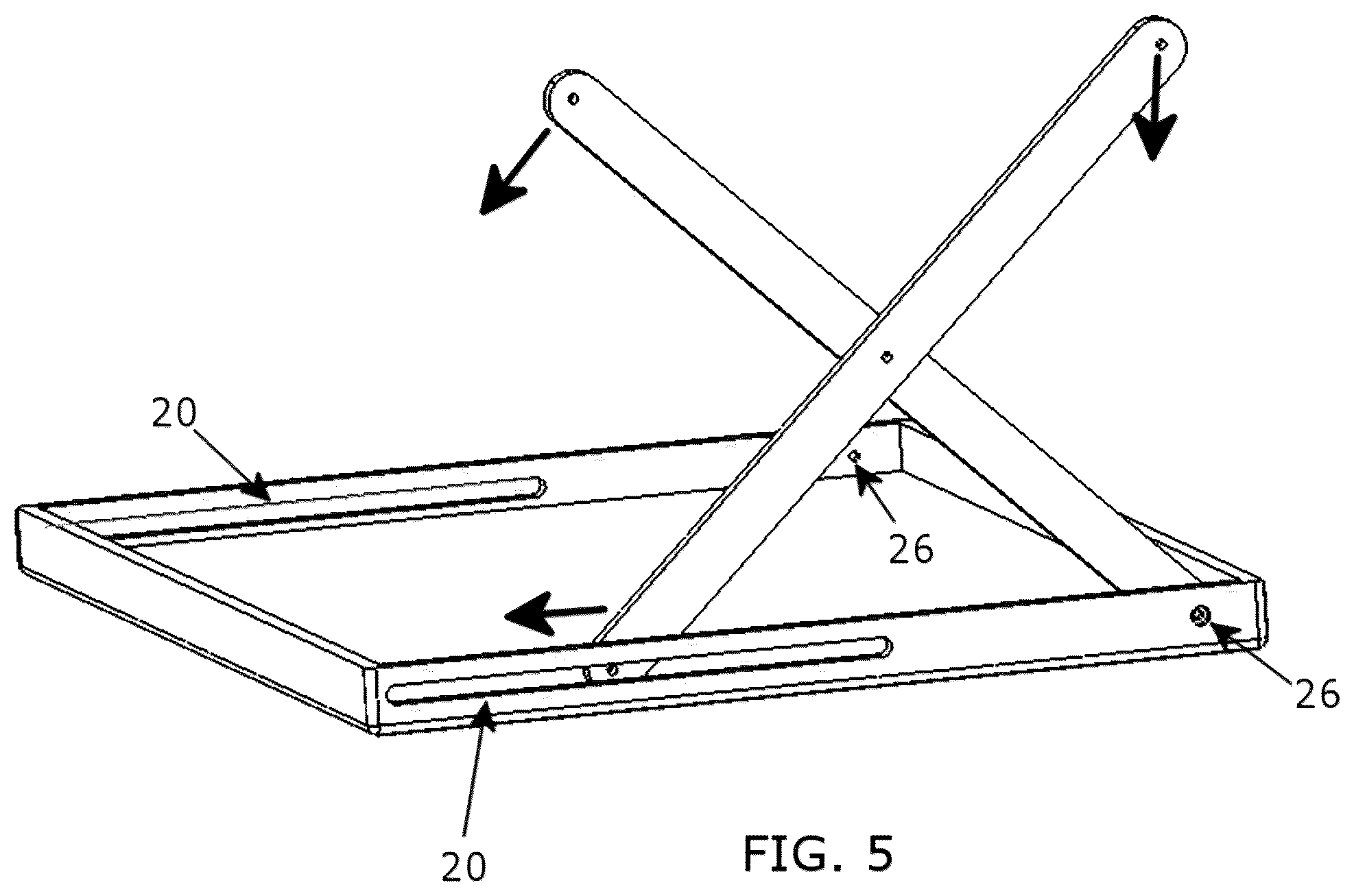 Patent US12318002 Figure 14 – Desktop workspace that adjusts vertically