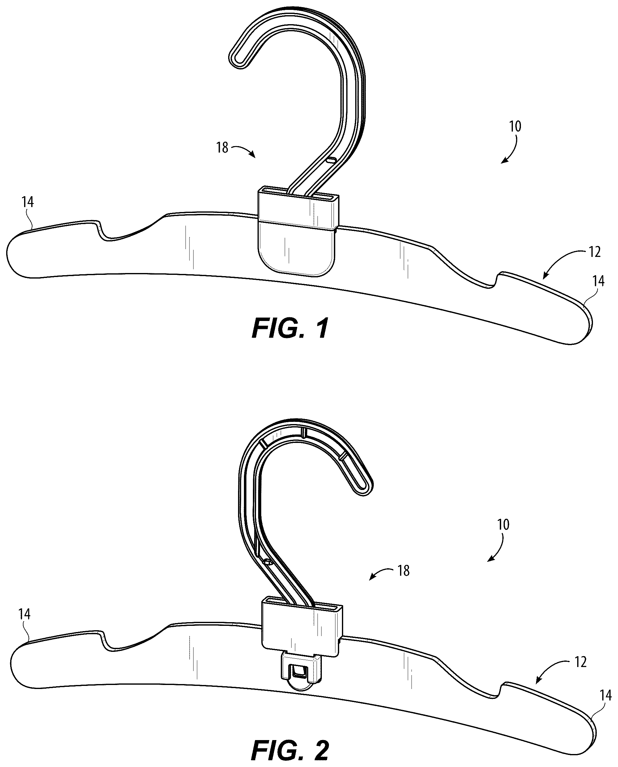 Patent US12318027 — Plastic hook for paper hanger — Figure 1