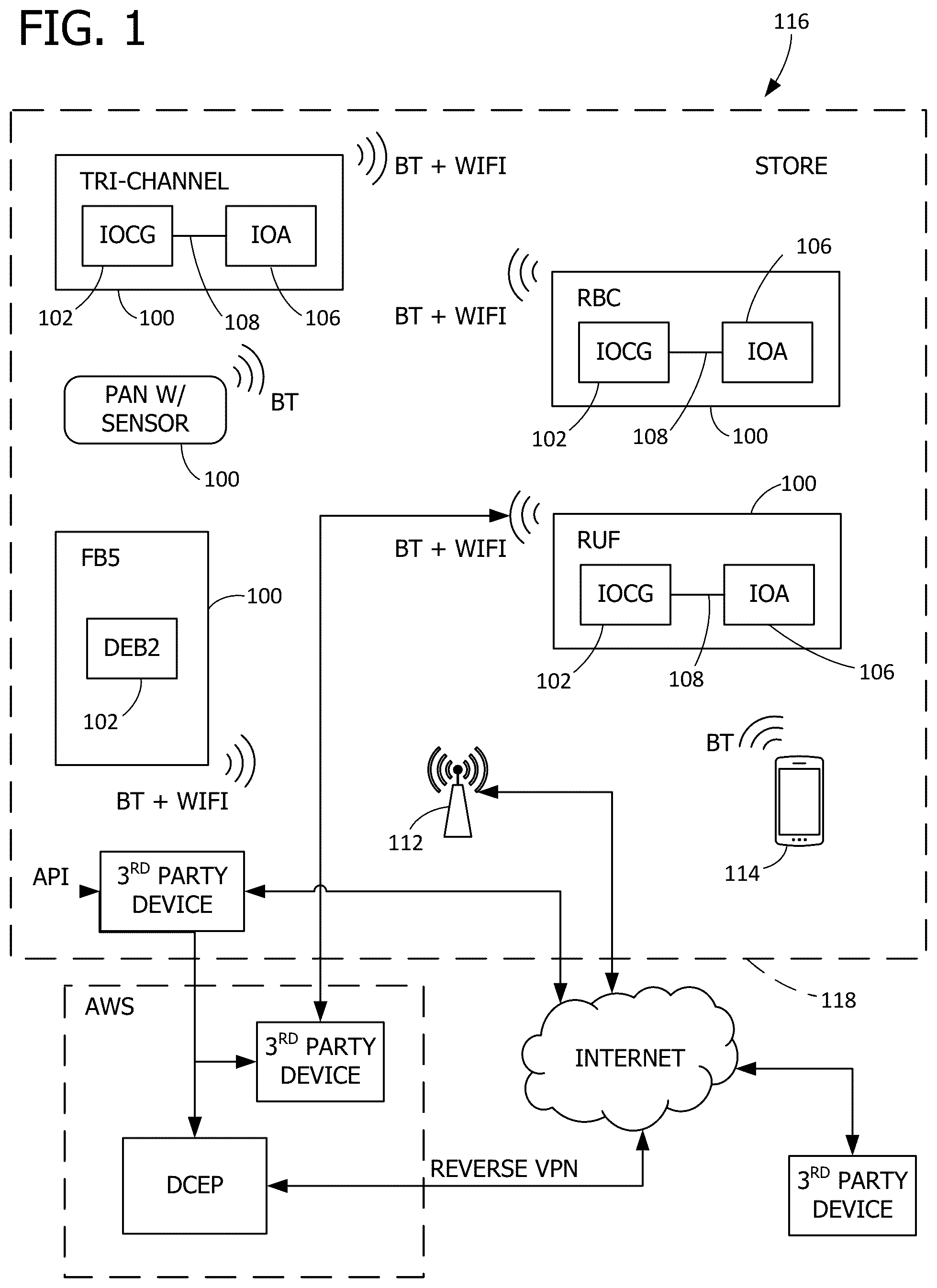Patent US12318035 — Networked food preparation apparatus — Figure 1