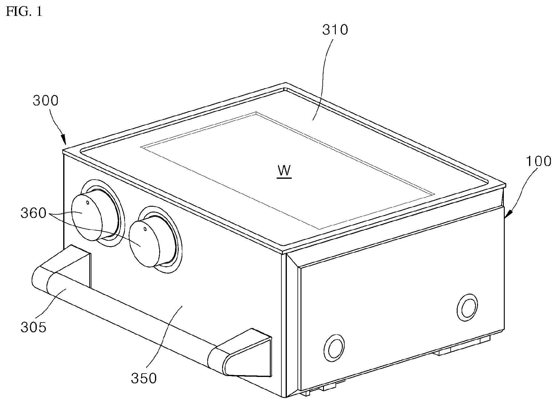 Patent US12318036 — Cooking appliance — Figure 1