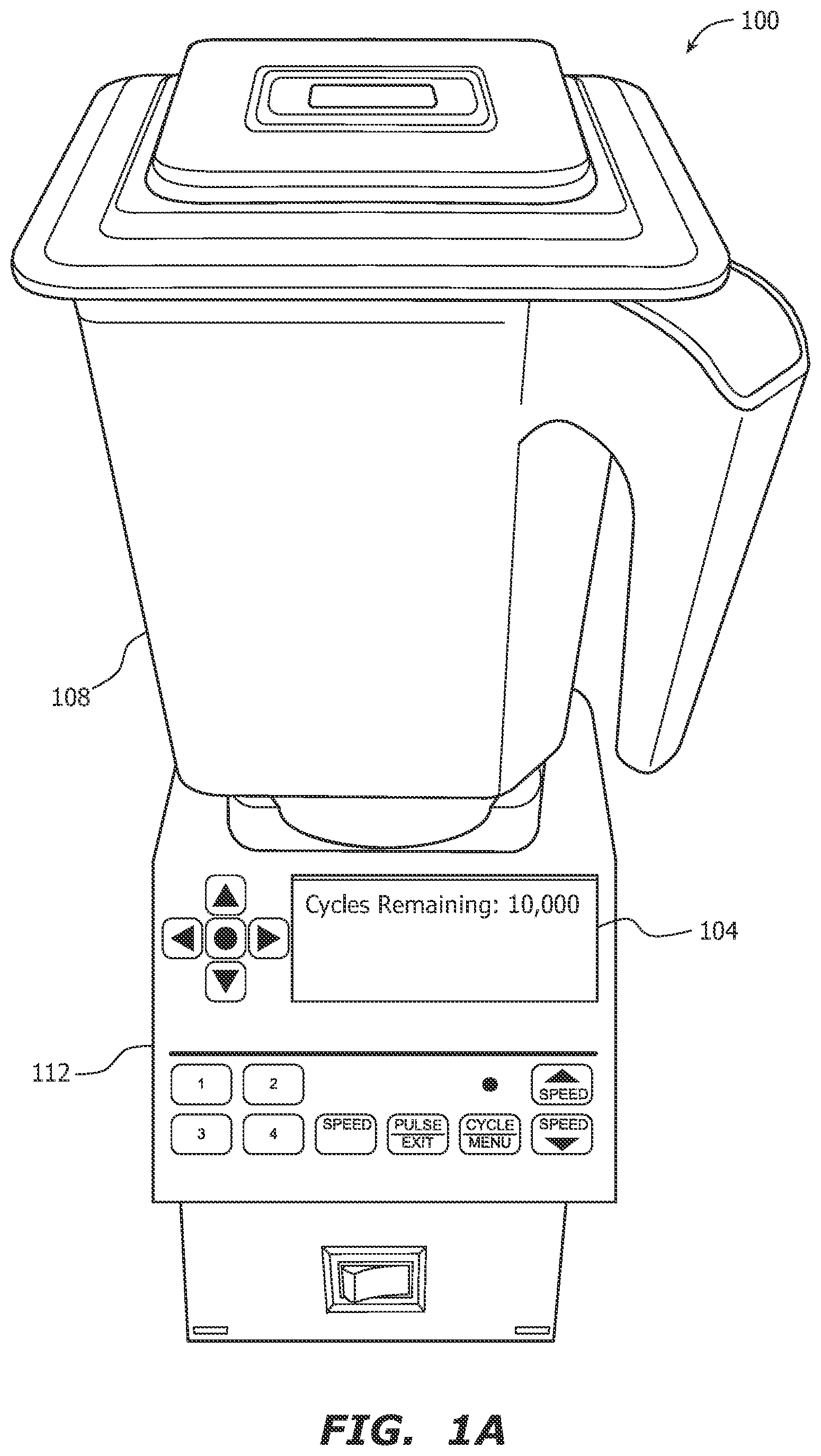 Patent US12318042 Figure 1 – Blender control system