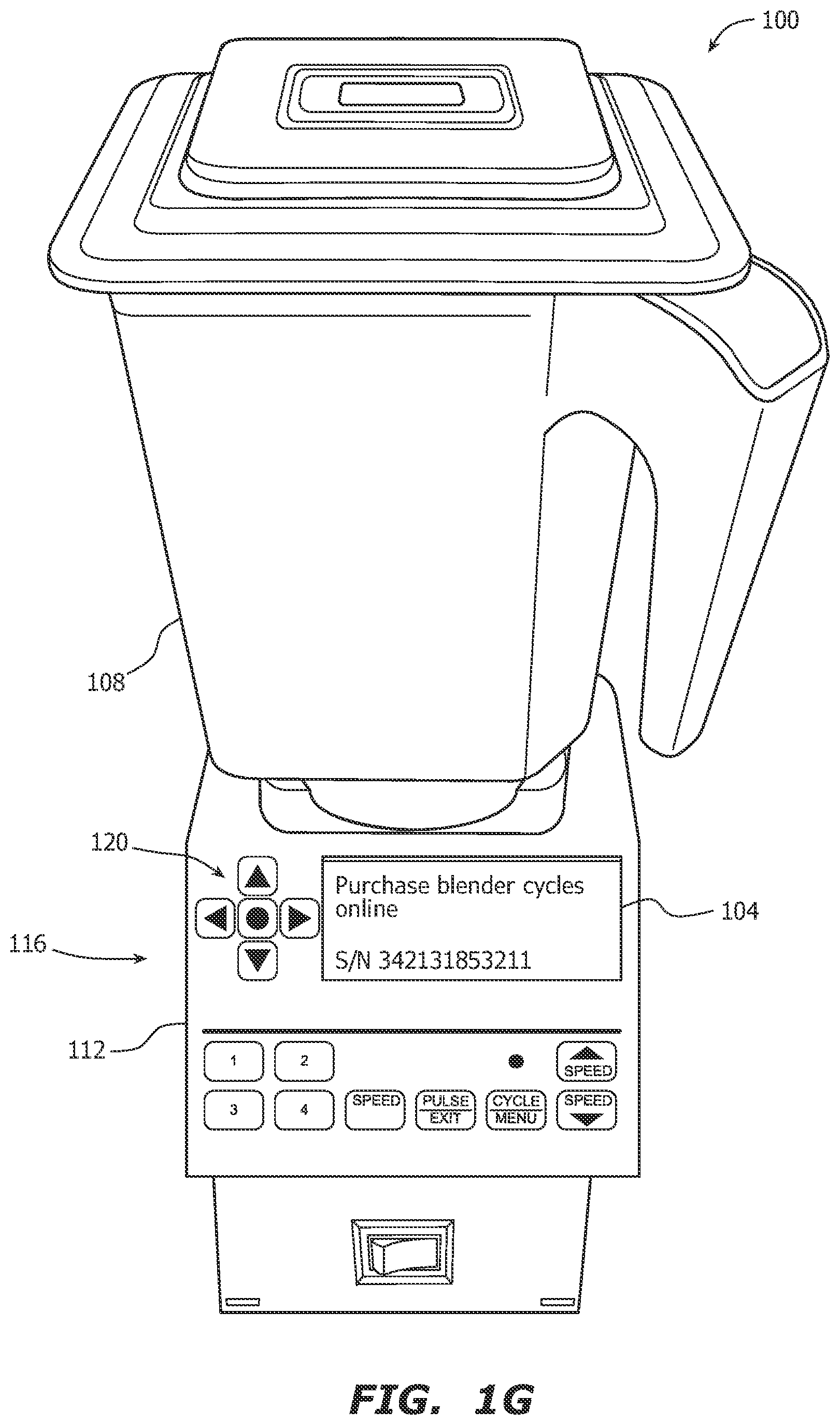 Patent US12318042 Figure 7 – Blender control system