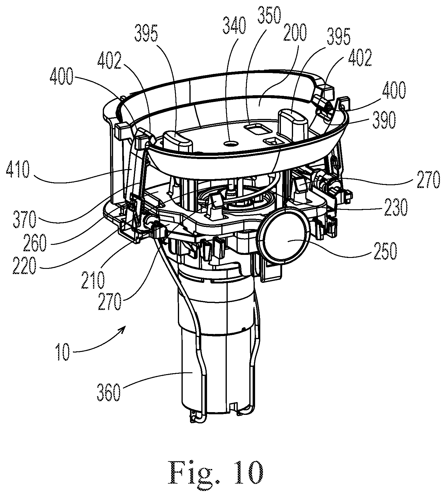 Patent US12318051 Figure 8 – Dispensing system for a floor treatment composition