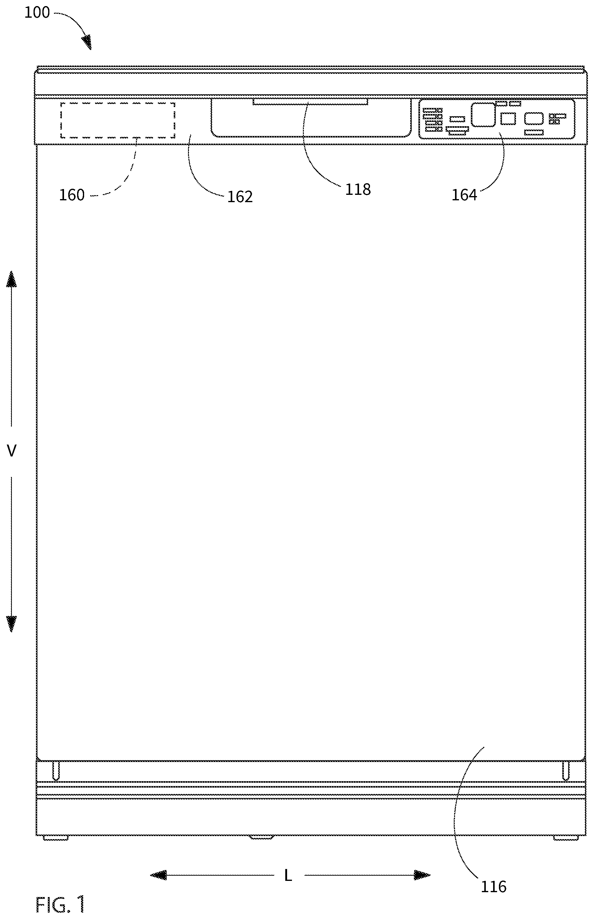 Patent US12318053 — Dishwashing appliance audio monitoring — Figure 1