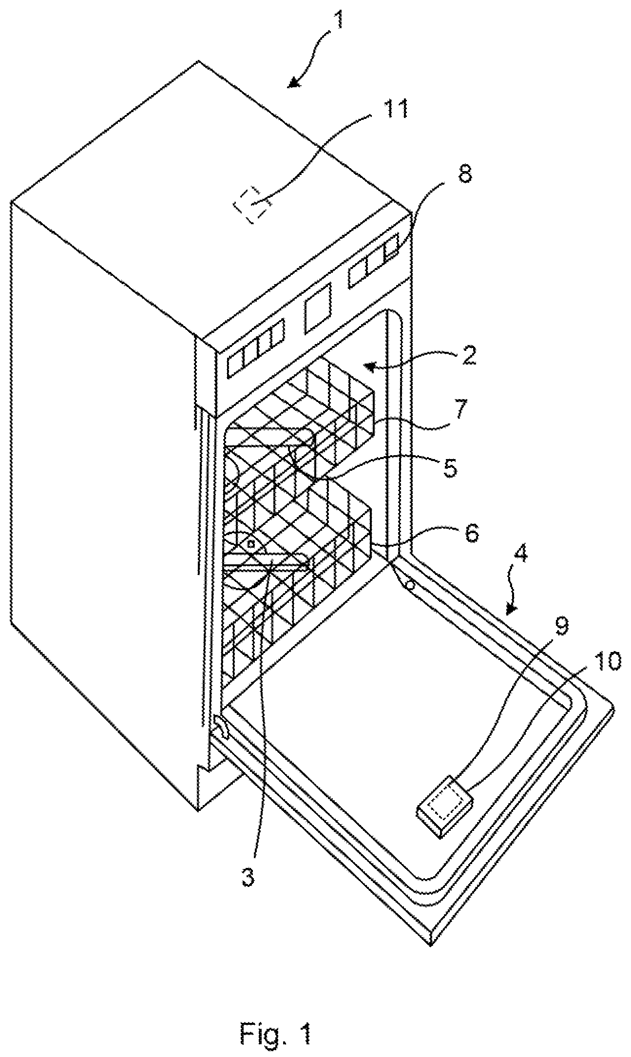Patent US12318054 — Dishwasher goods drying system — Figure 1