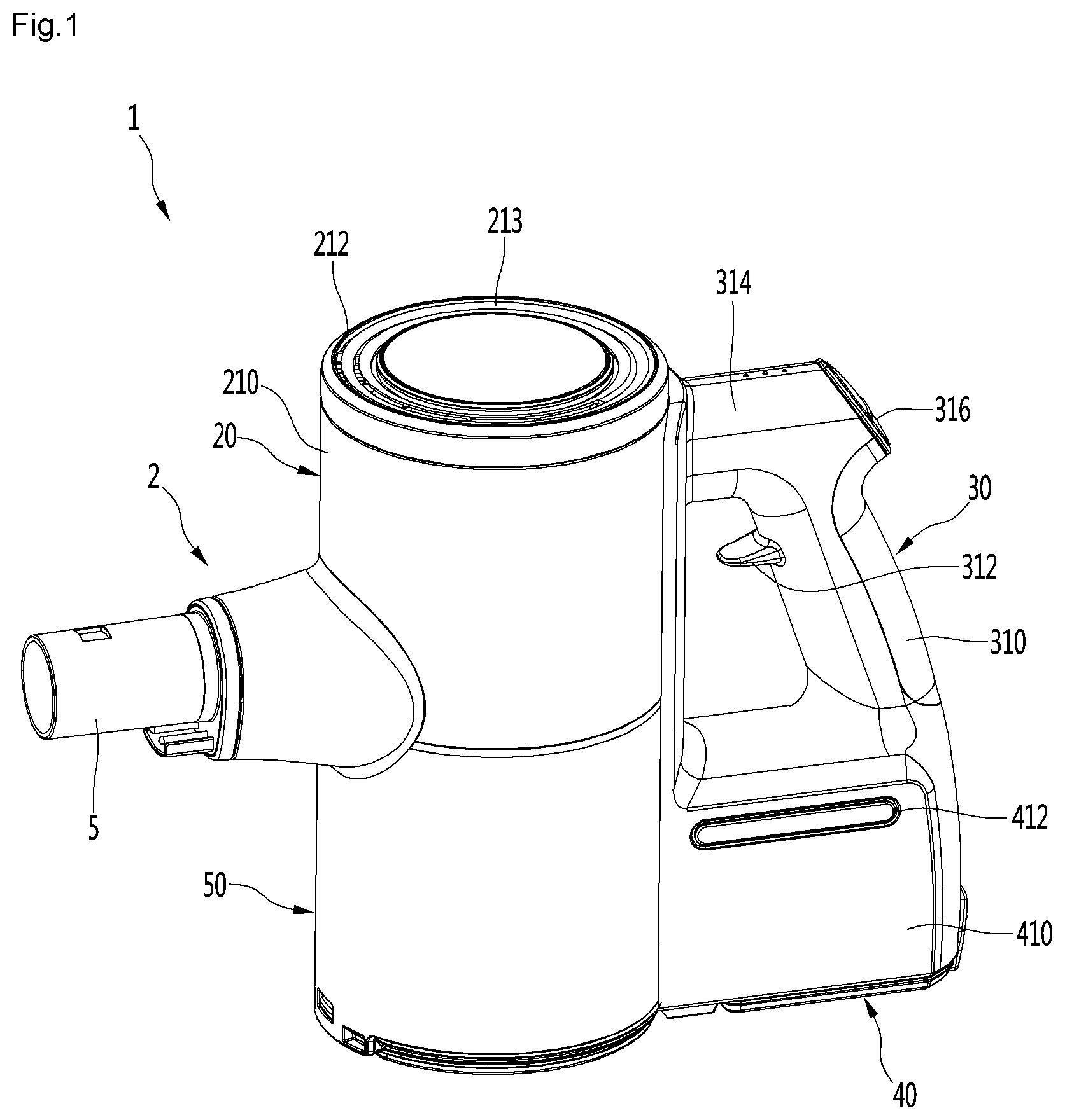 Patent US12318056 — Cleaner — Figure 1