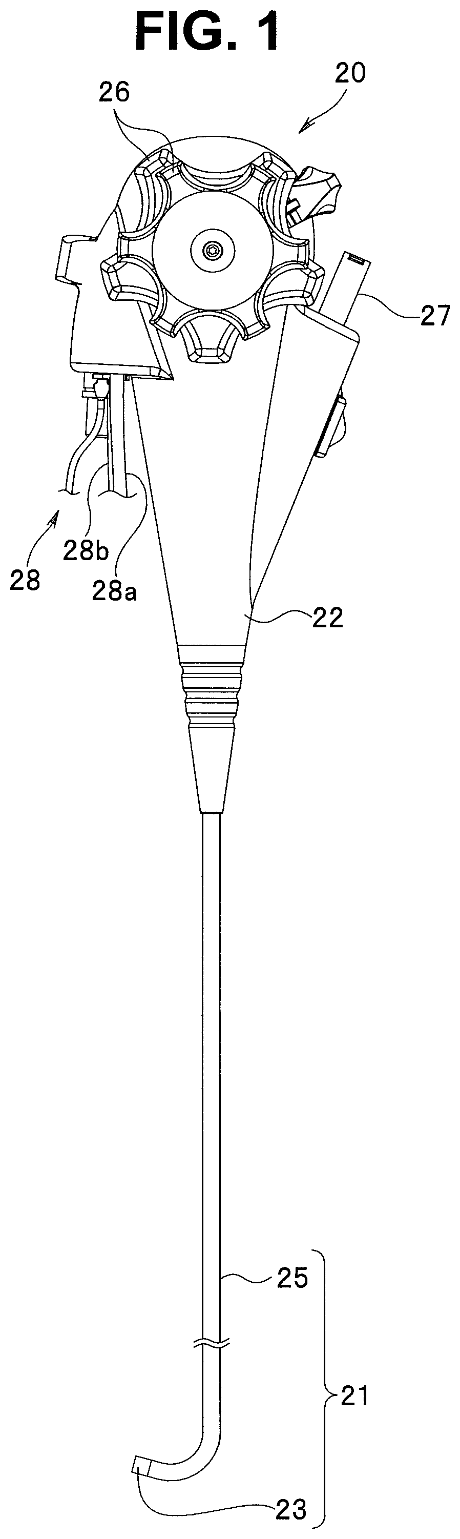 Patent US12318069 Figure 1 – Insertion apparatus and endoscope