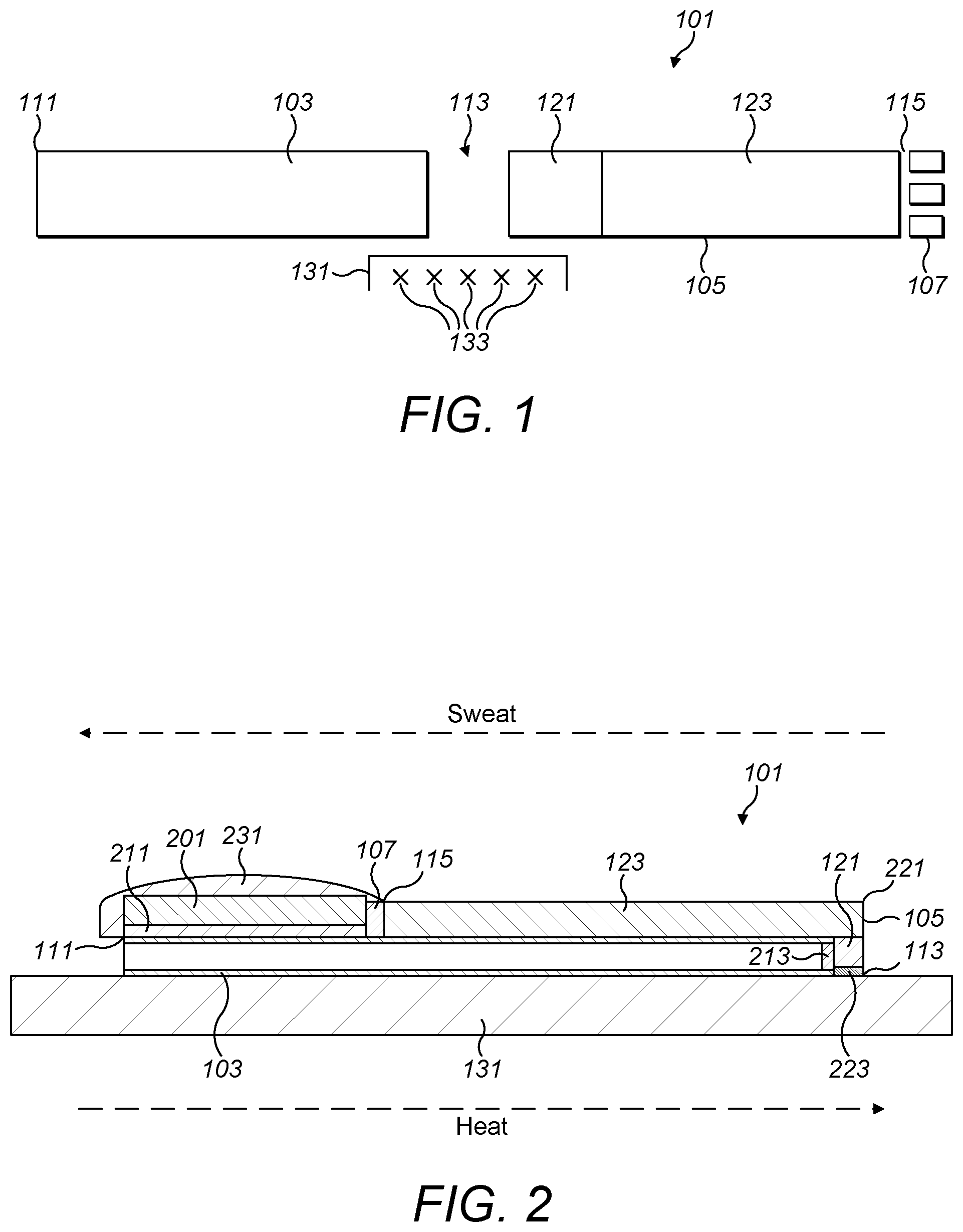 Patent US12318073 — Apparatus for sensing biometric parameters — Figure 1