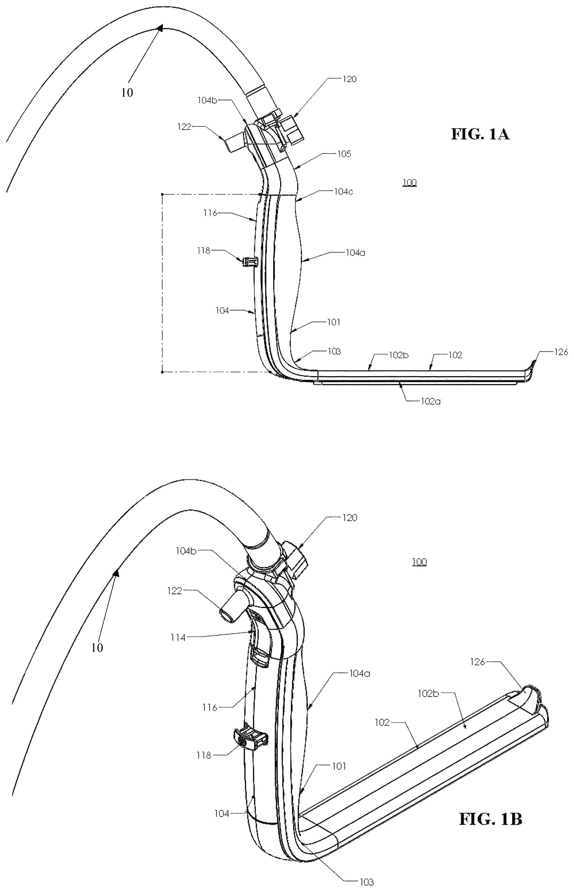 Patent US12318080 — Illuminated surgical retractor capable of hand-held operation and of being mounted to a fixed frame — Figure 1