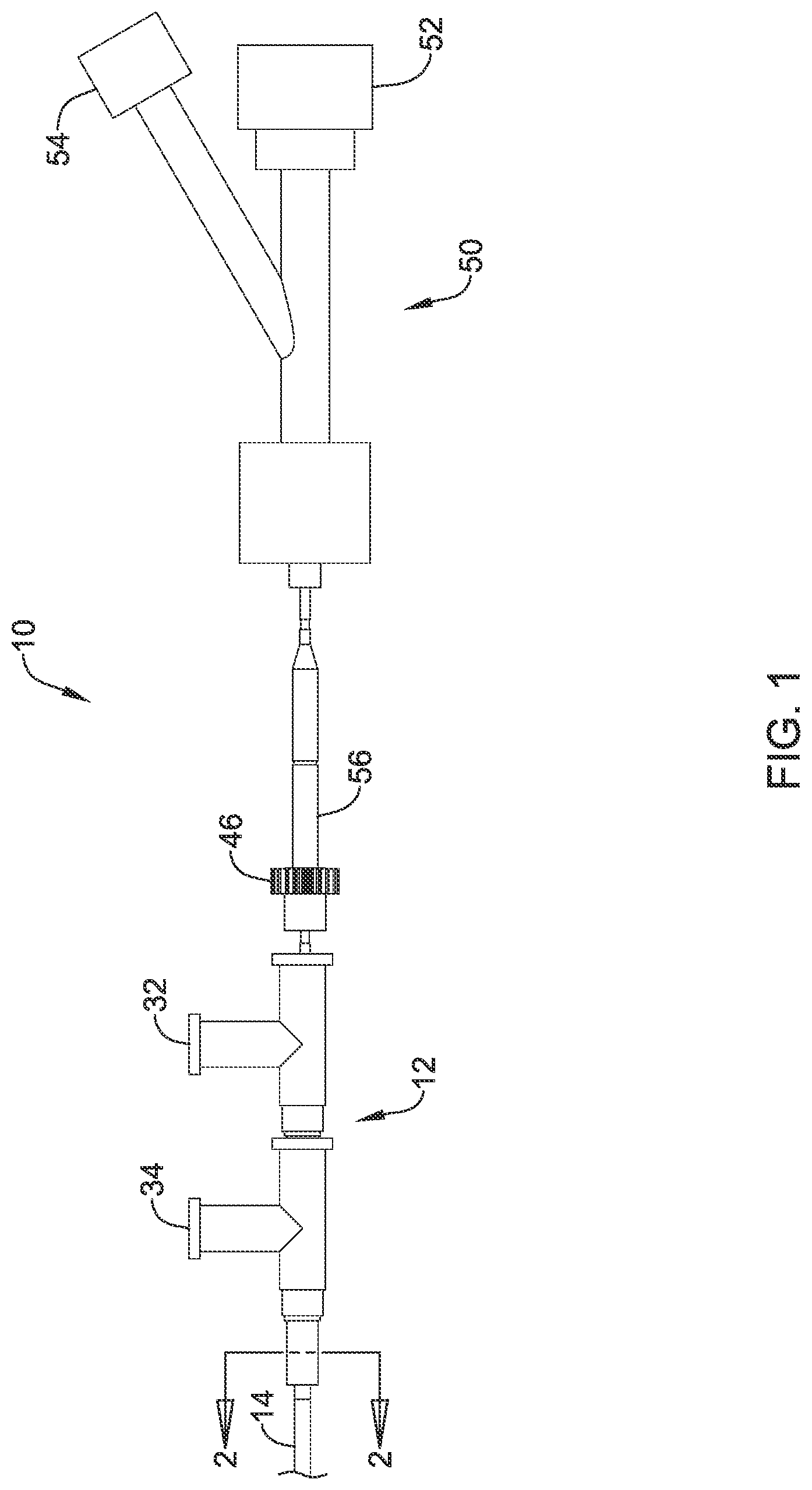 Patent US12318111 Figure 1 – Infusion lubricated atherectomy catheter