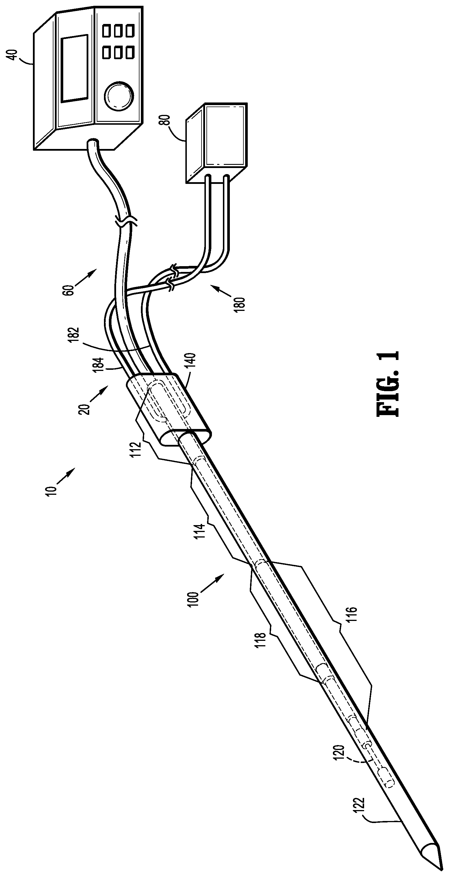 Patent US12318135 Figure 1 – Step-down coaxial microwave ablation applicators and methods for manufacturing same