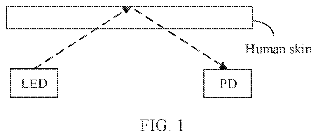 Patent US12318177 Figure 1 – Terminal based on photo plethysmo graph PPG