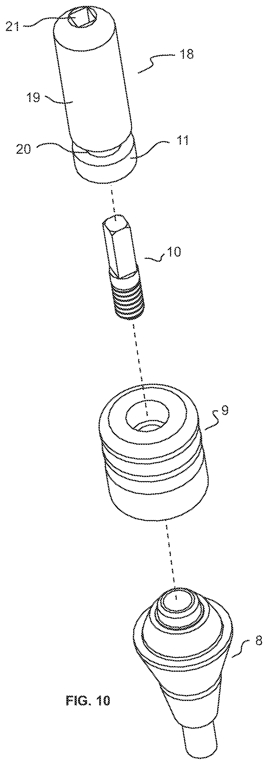 Patent US12318265 Figure 5 – Screw-attached pick-up dental coping system and methods