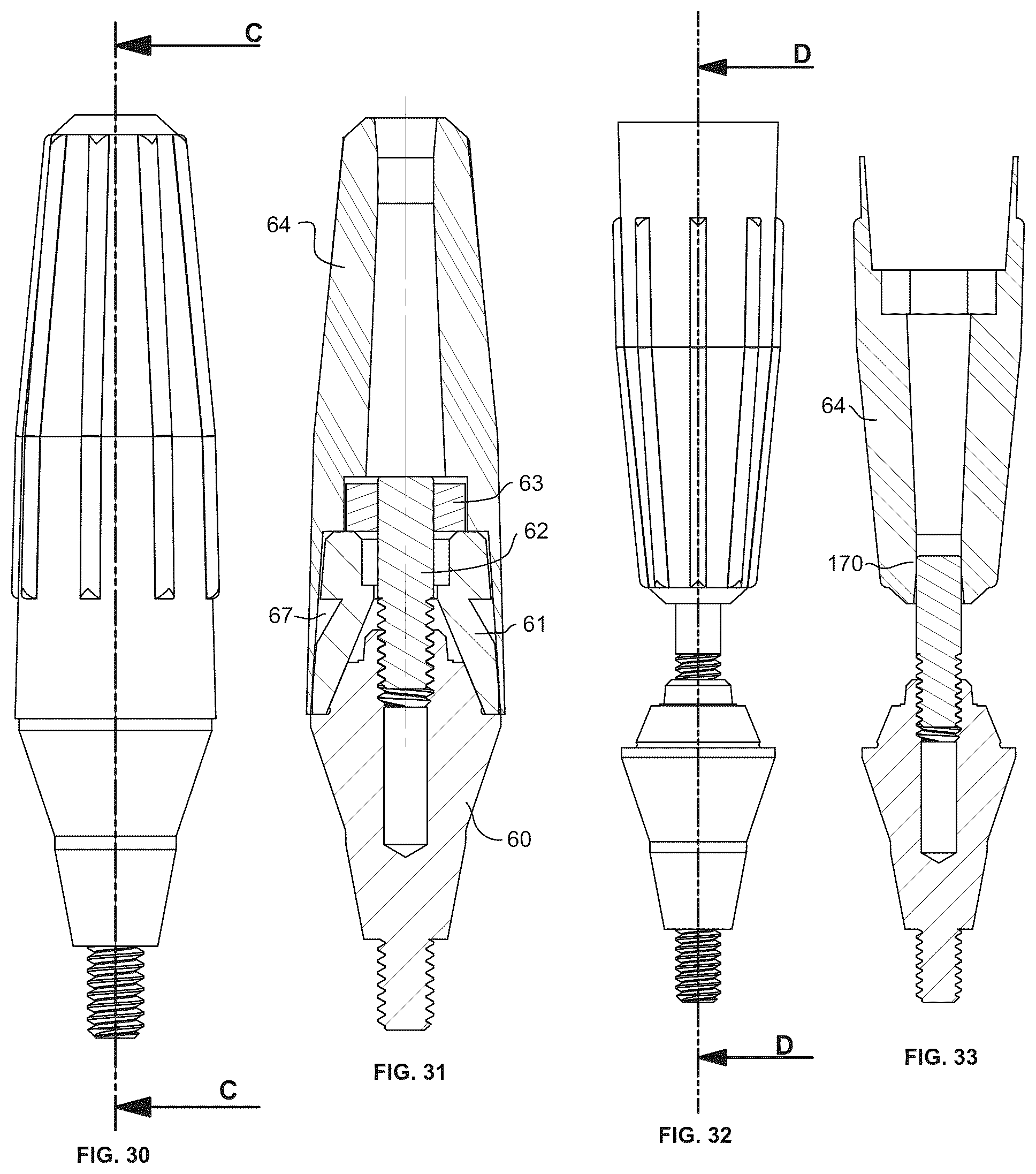 Patent US12318266 Figure 10 – Screw-attached pick-up dental coping systems and methods