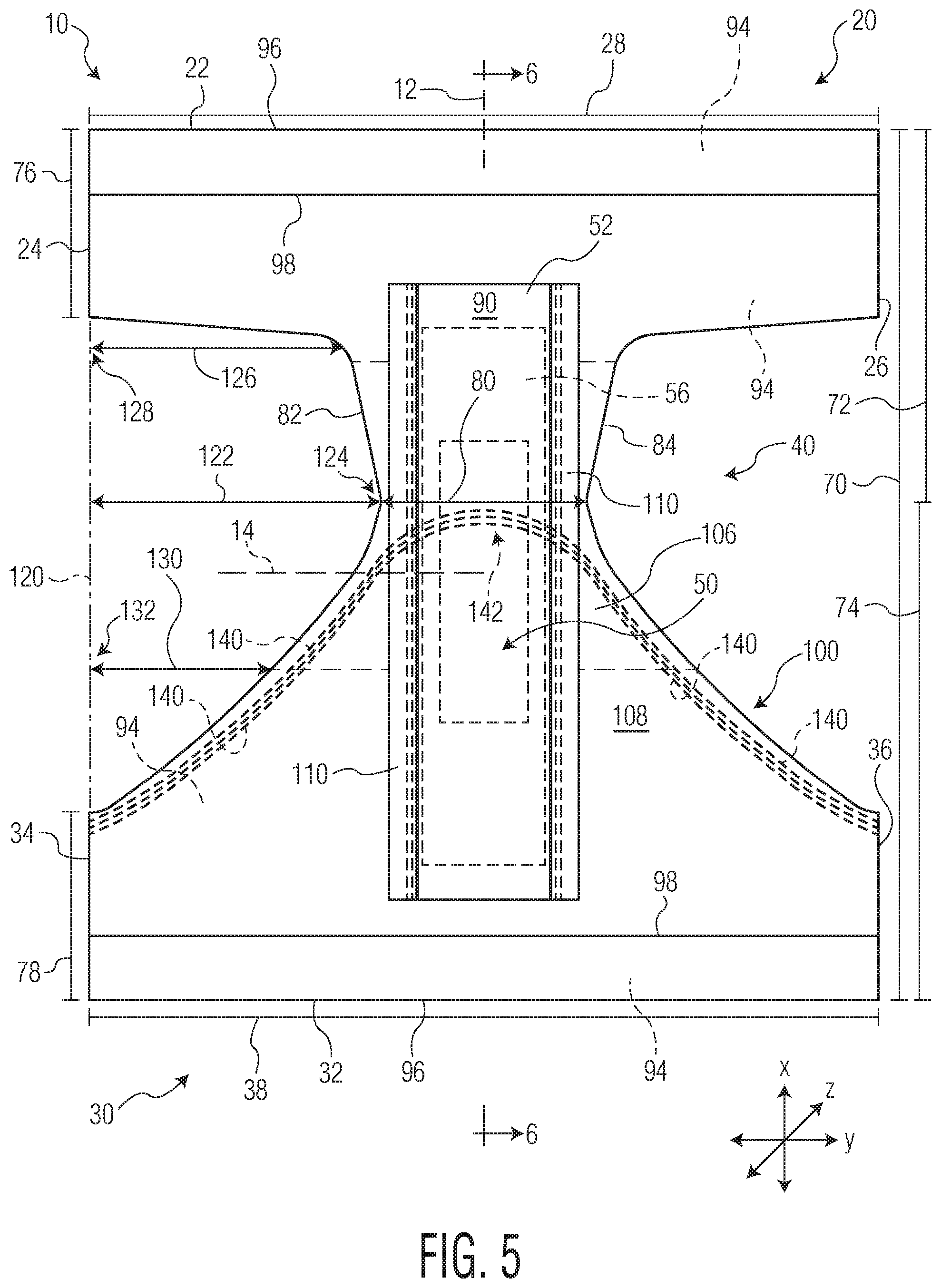 Patent US12318270 Figure 4 – Absorbent article