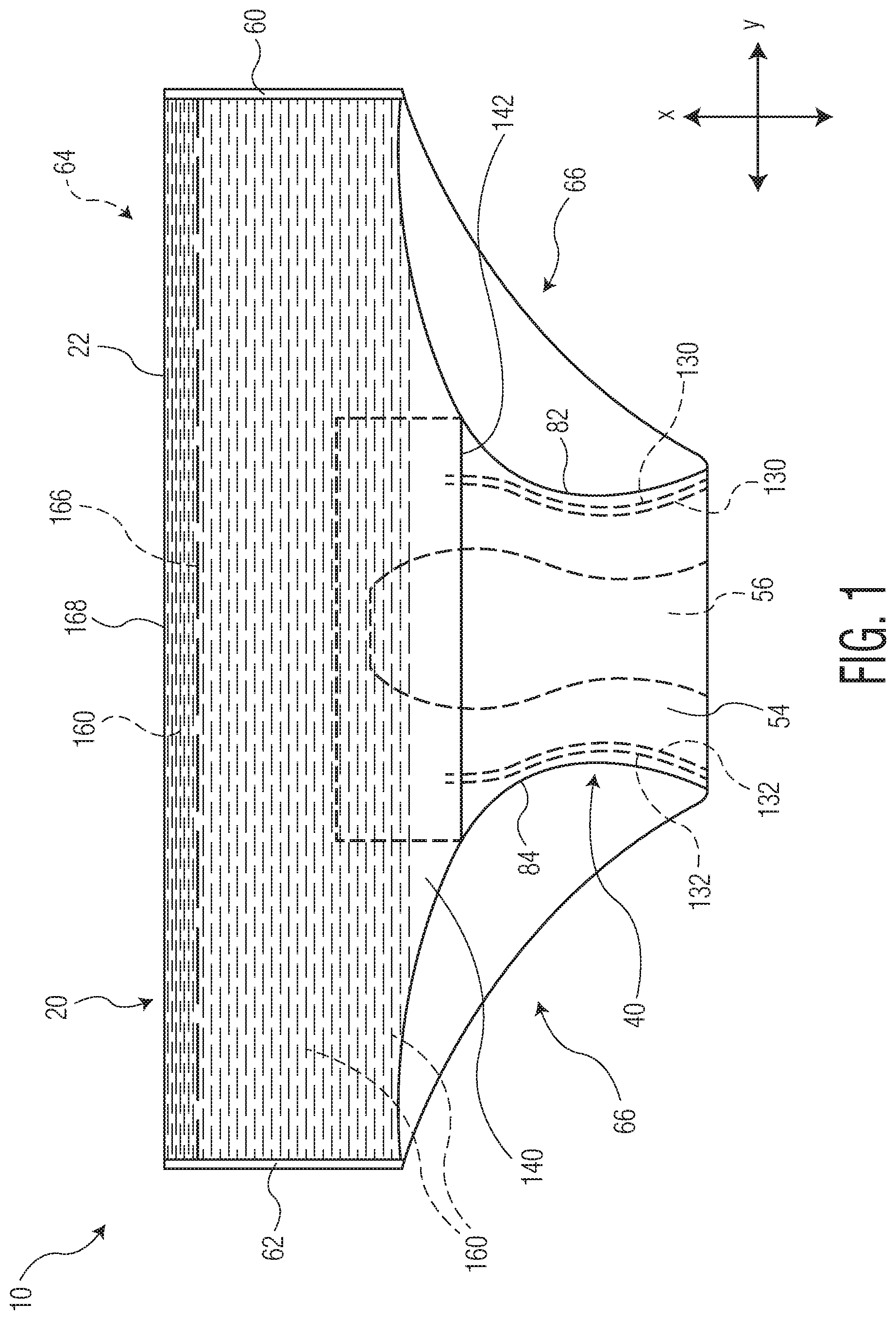 Patent US12318272 Figure 1 – Absorbent article