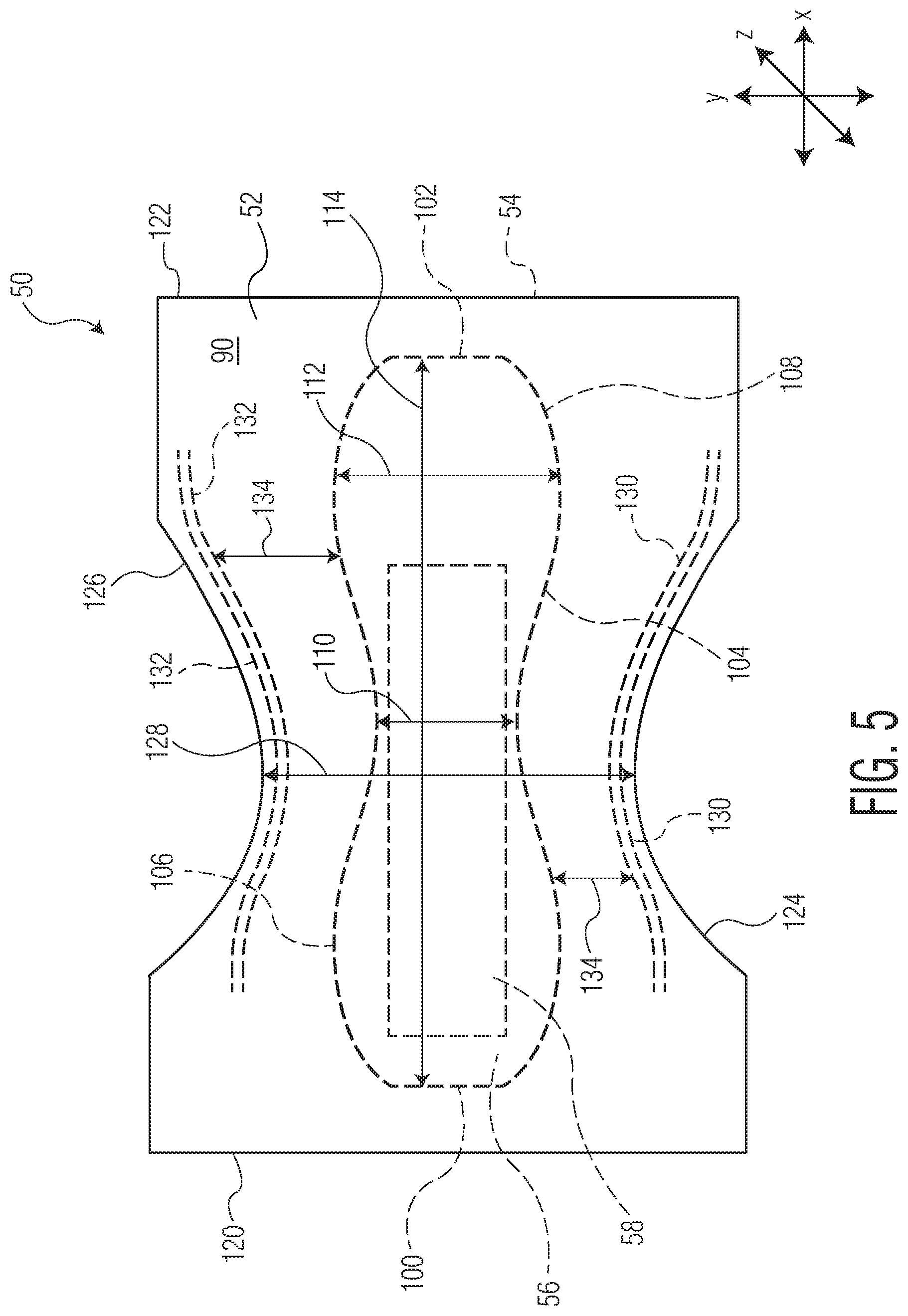 Patent US12318272 Figure 5 – Absorbent article