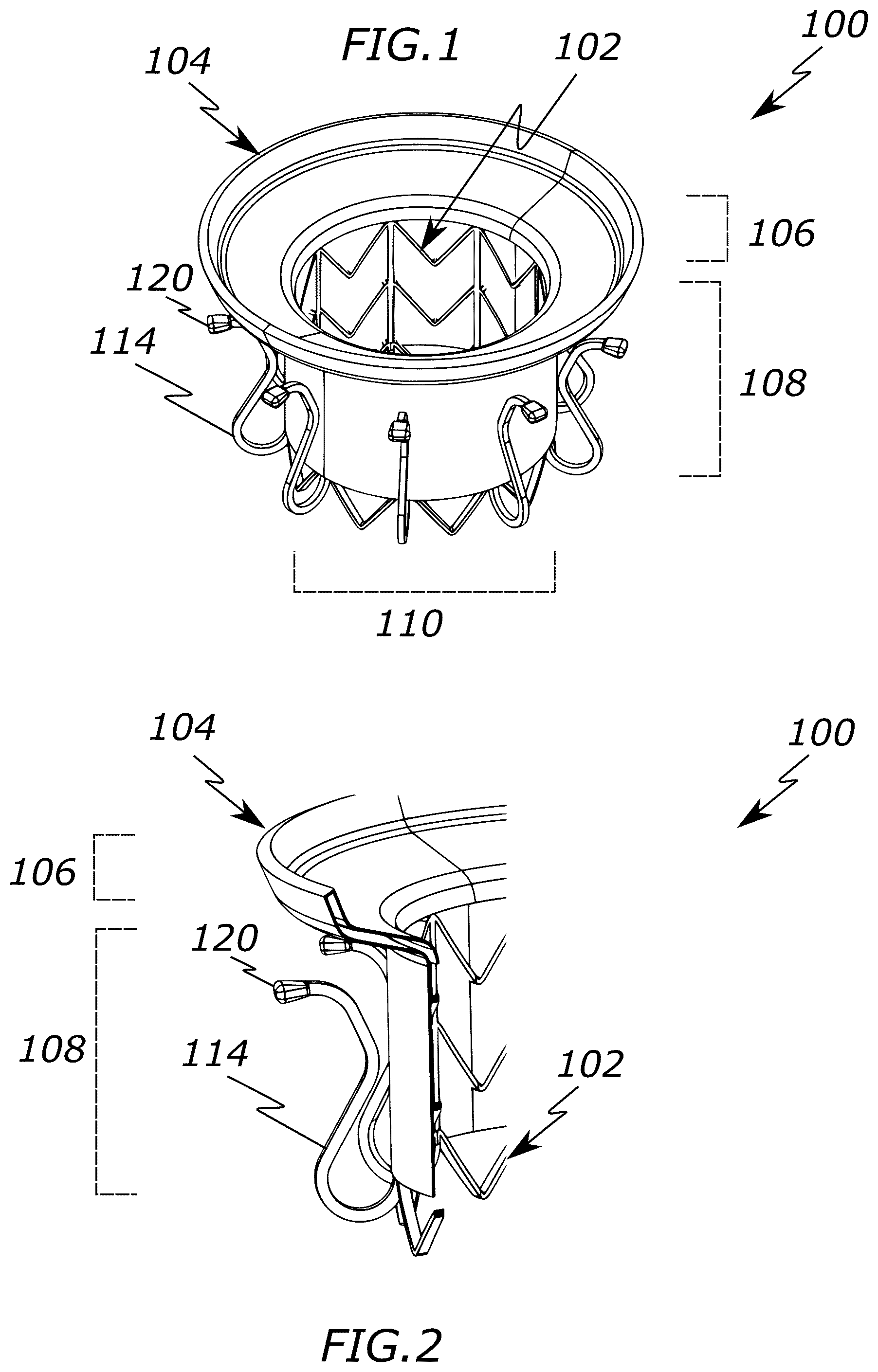 Patent US12318287 — Prosthetic heart valve, systems, and methods — Figure 1