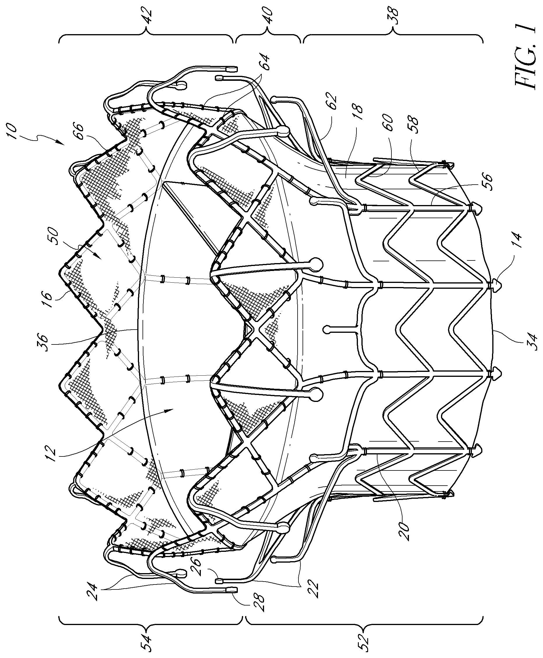 Patent US12318290 — Replacement heart valves, delivery devices and methods — Figure 1